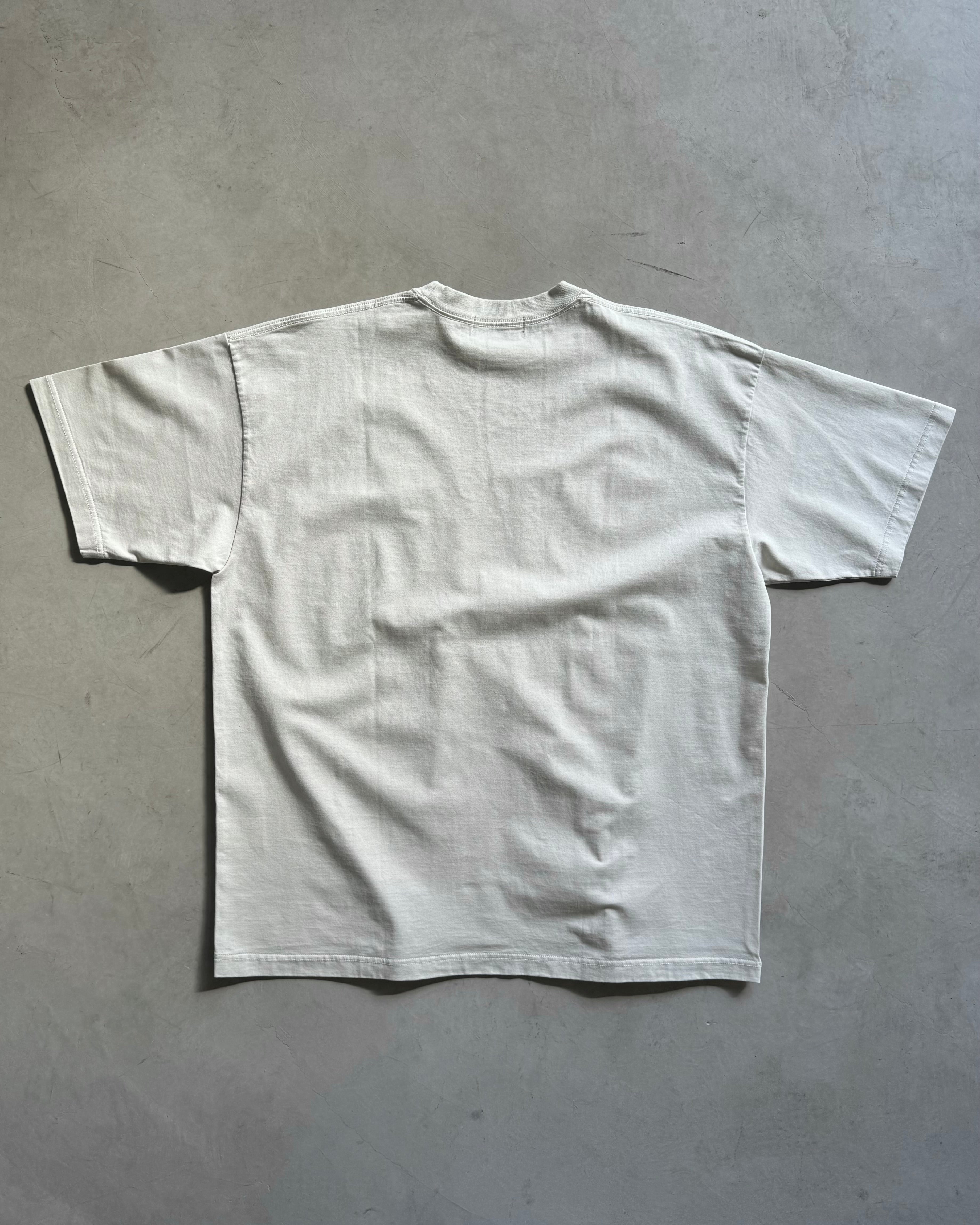 1000s thousands / EMBROIDERY LOGO TEE - SHADOW WHITE