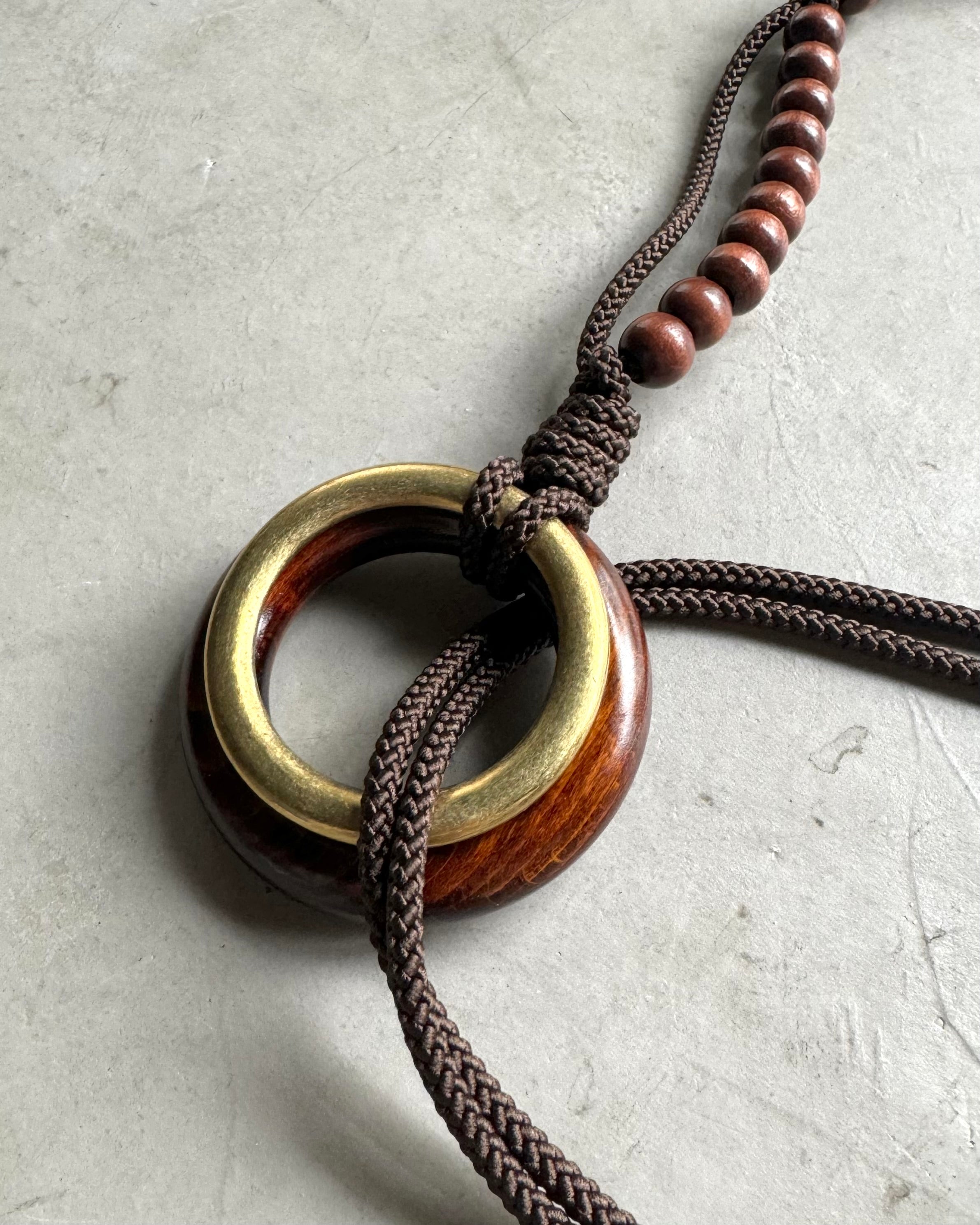 satou / "urushi ring belt" - brown