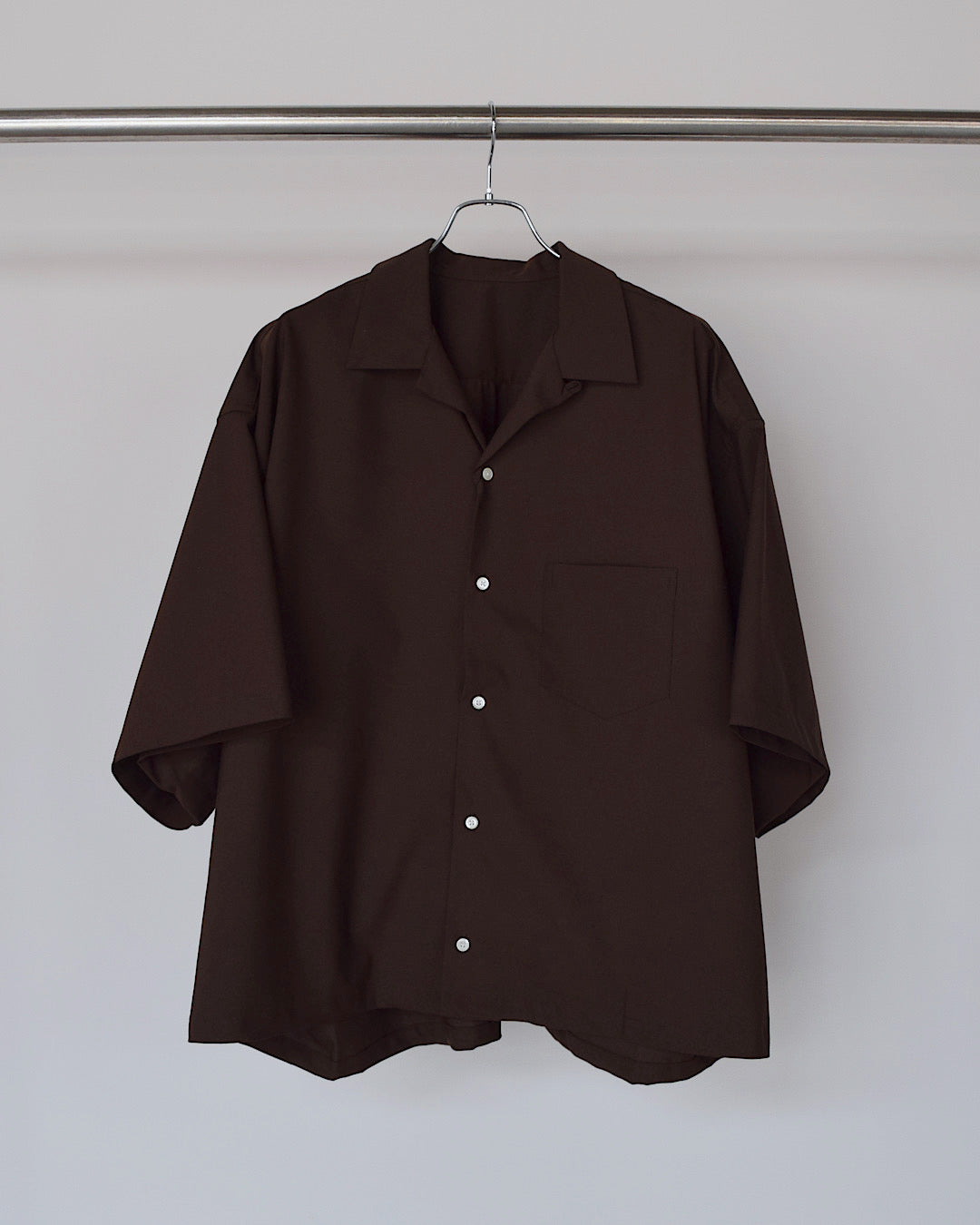 Sillage / overshirt short sleeve - BROWN