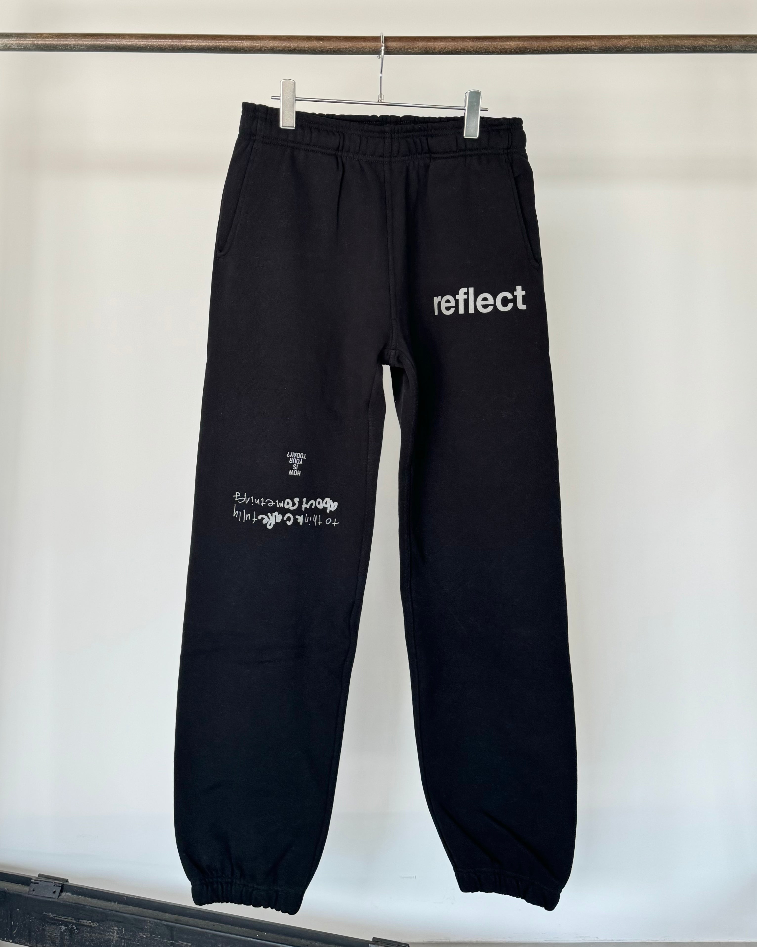 TODAY edition / reflect #01 Sweat Pants - BLACK