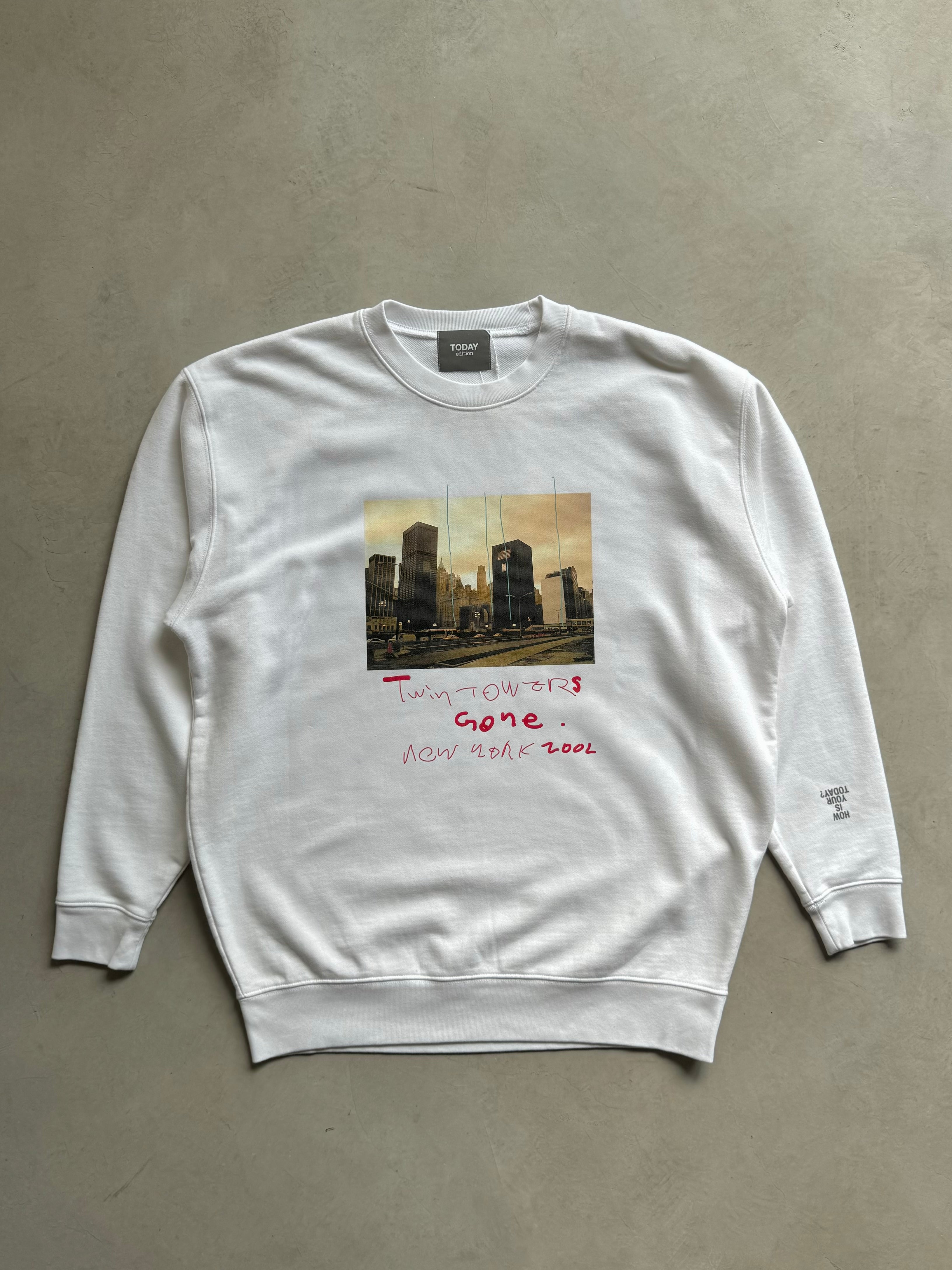 TODAY edition / NYC #5 Sweat - WHITE