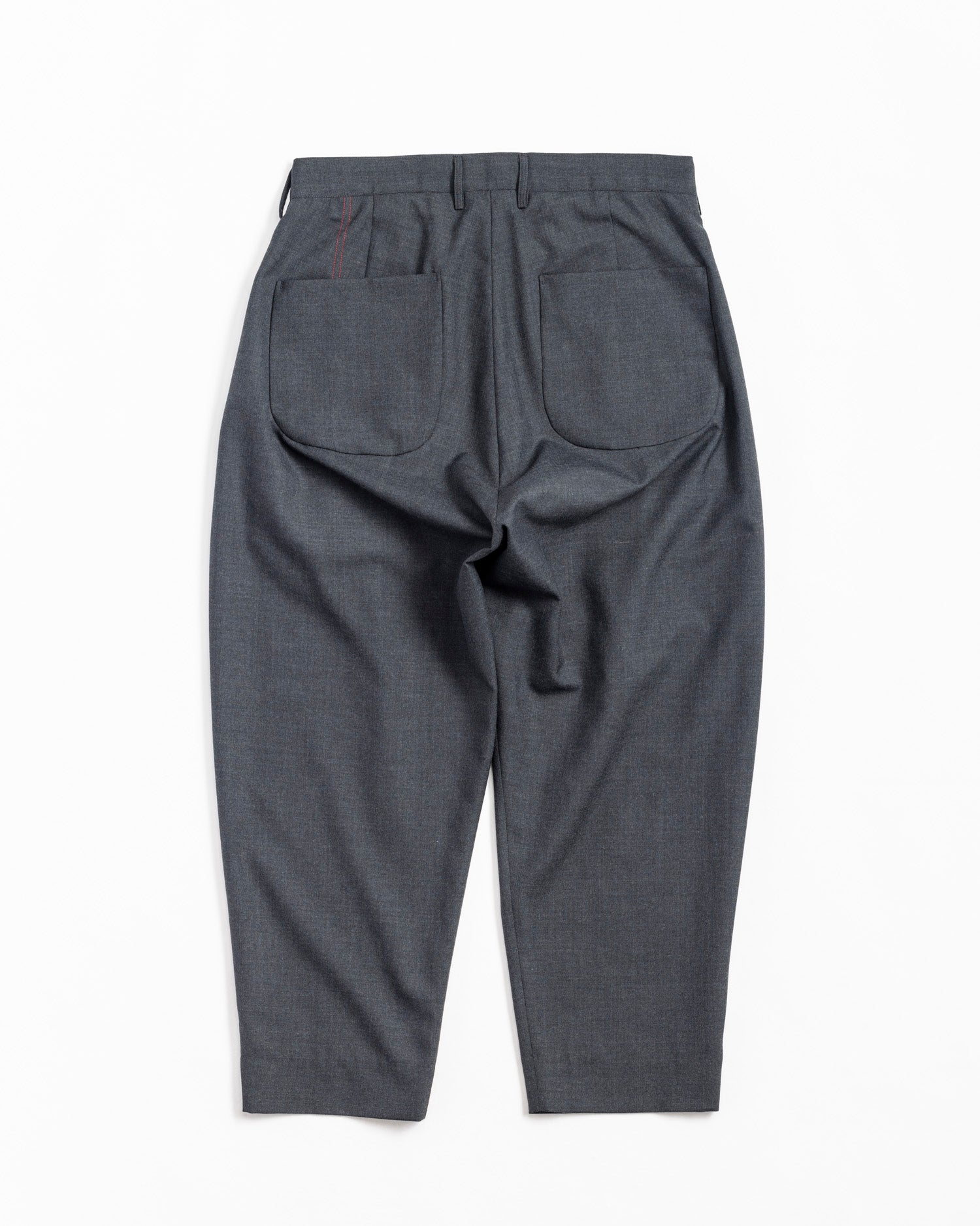 AN211 / SUMMER WOOL TAPERED TROUSERS - CHARCOAL