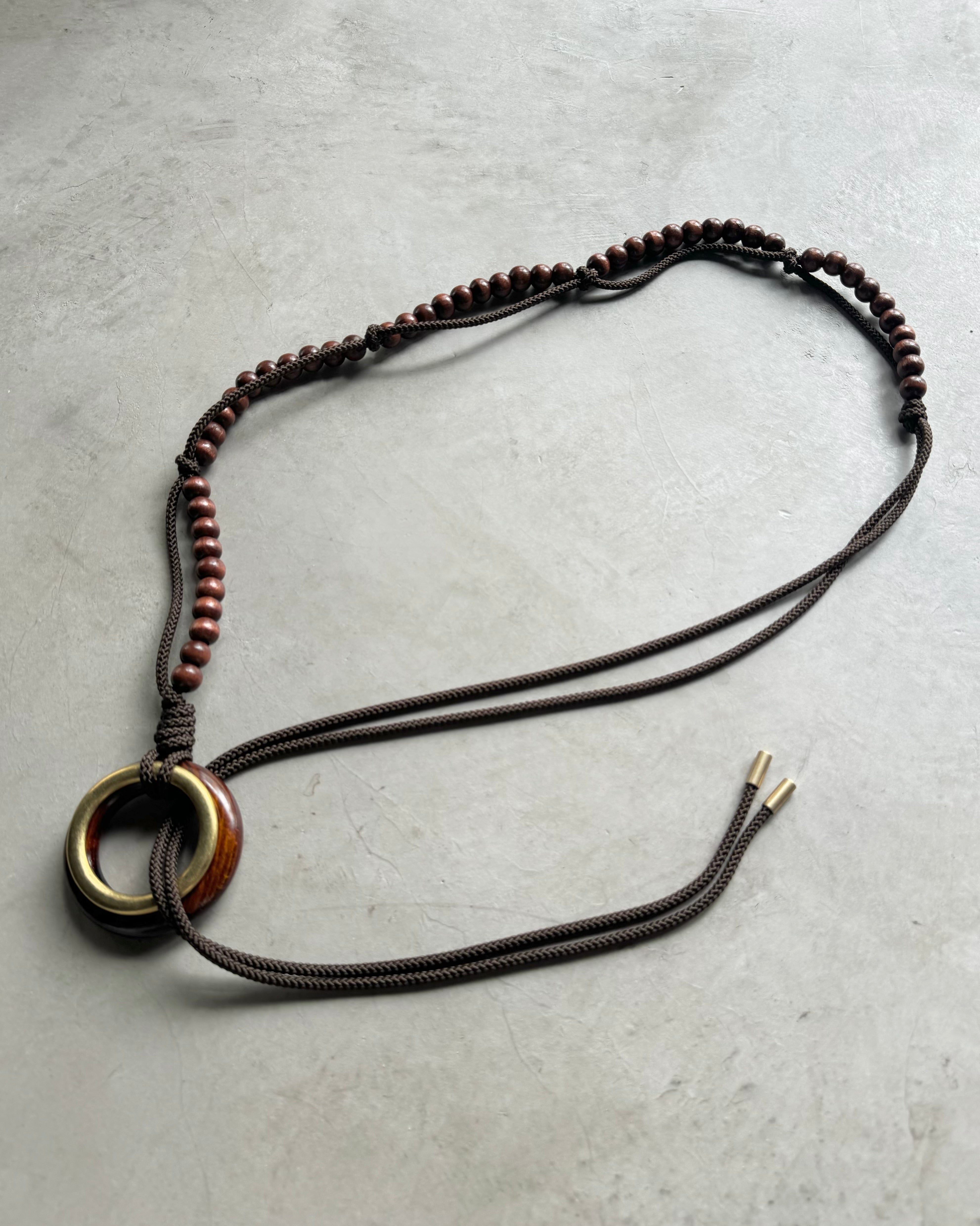 satou / "urushi ring belt" - brown