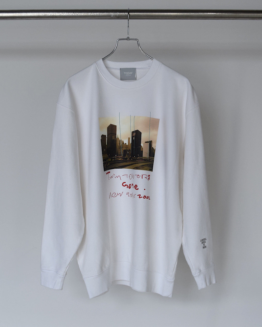 TODAY edition / NYC #5 Sweat - WHITE