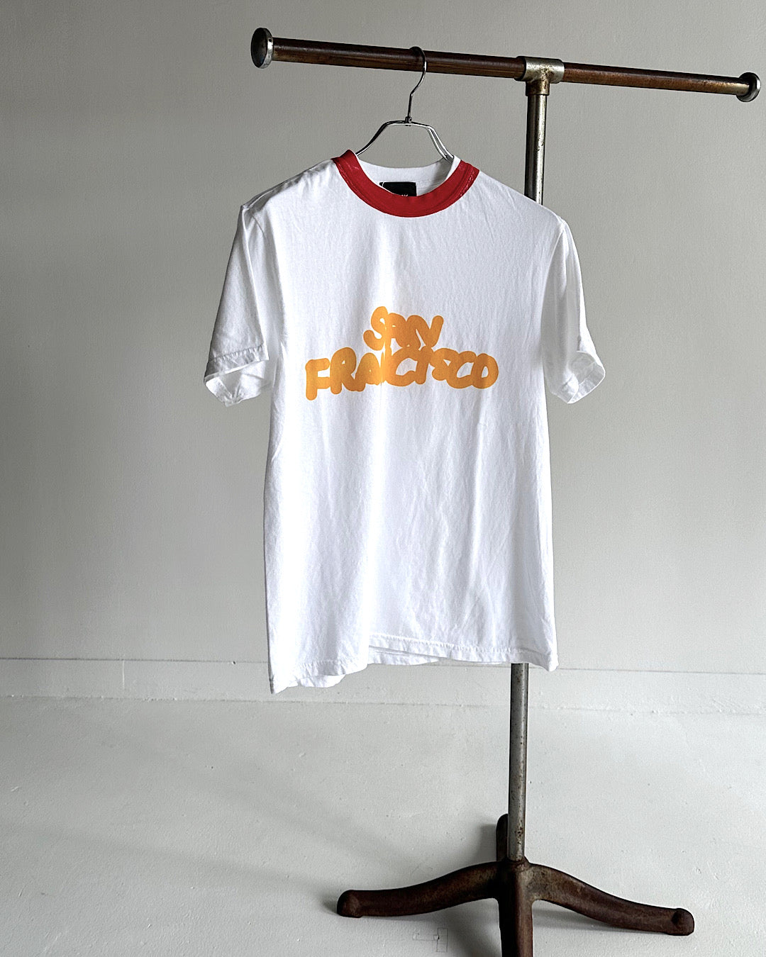 TODAY edition / Printed Ringer "SAN FRANCISCO" SS Tee - WHITE