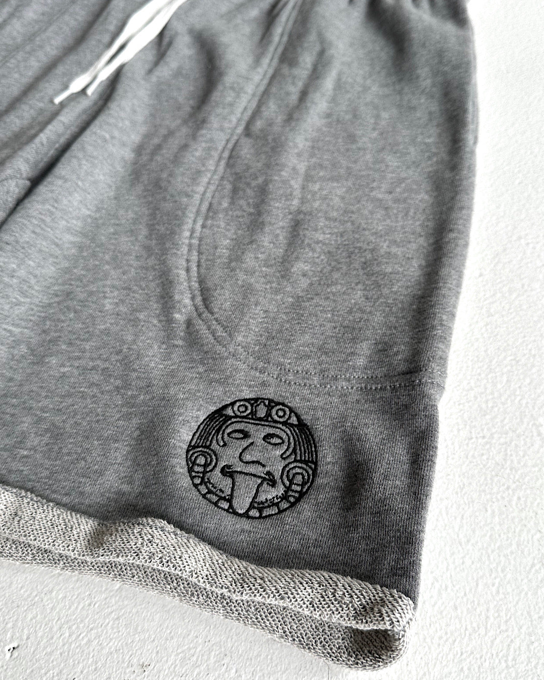 TODAY edition / Embroidery Track Shorts - STEEL