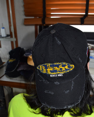 BALANCE oval logo Distressed cap　release
