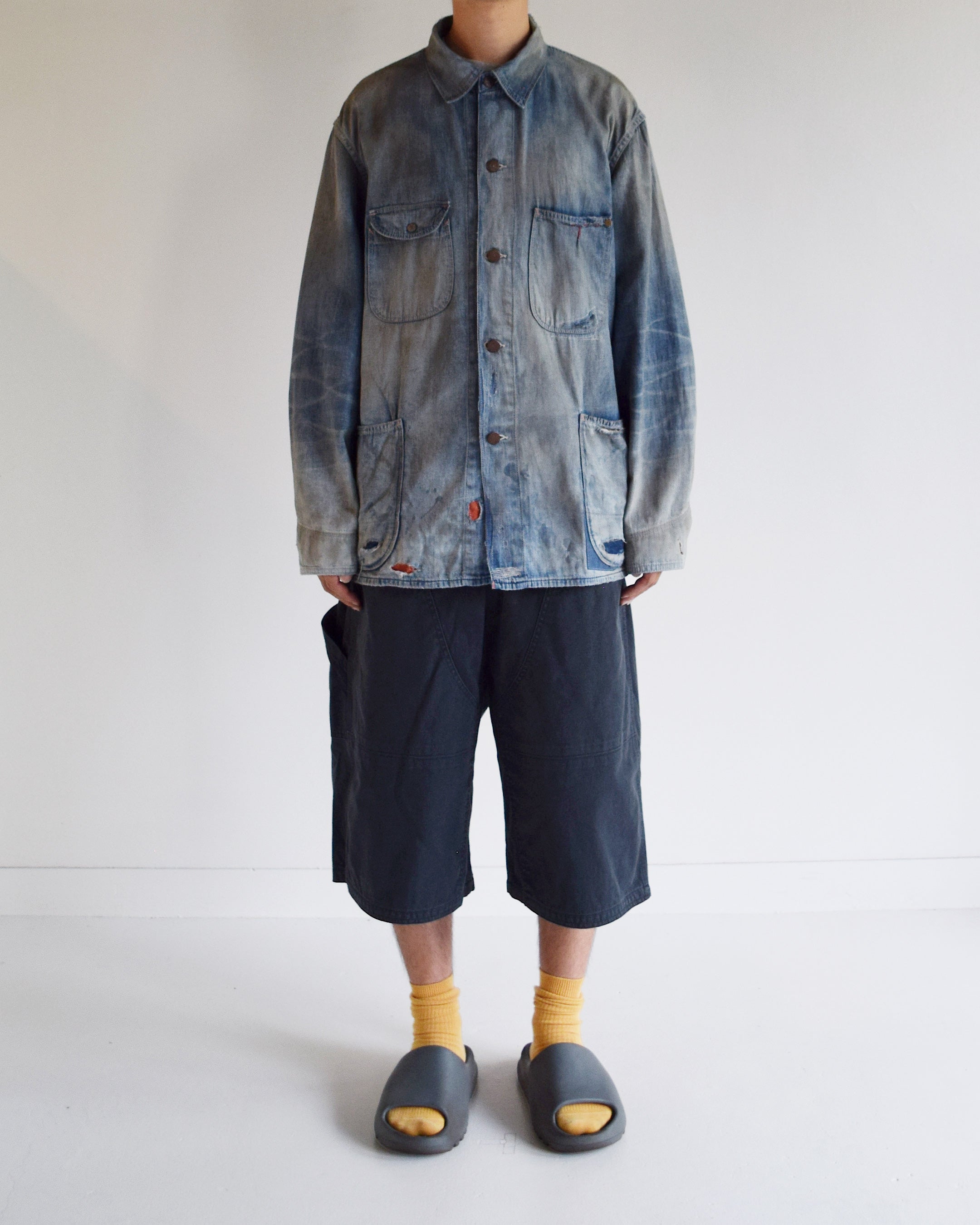 ANACHRONORM / SMU REMAKED LIGHT oz DENIM COVERALL - INDIGO