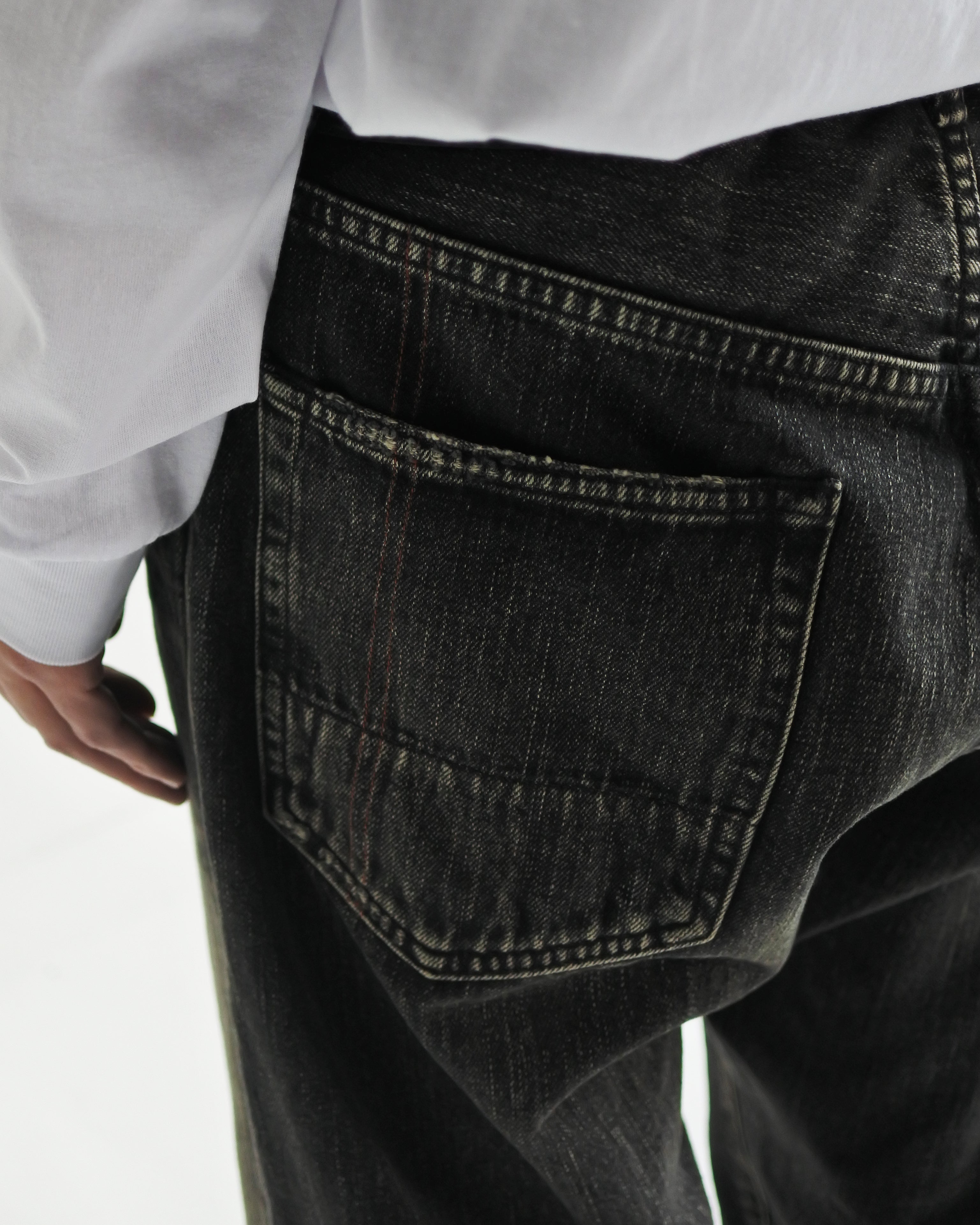 Remaked ANACHRONORM / REGULAR TAPERED REMAKED 5P PANTS BLACK(REMAKE) – BALANCE