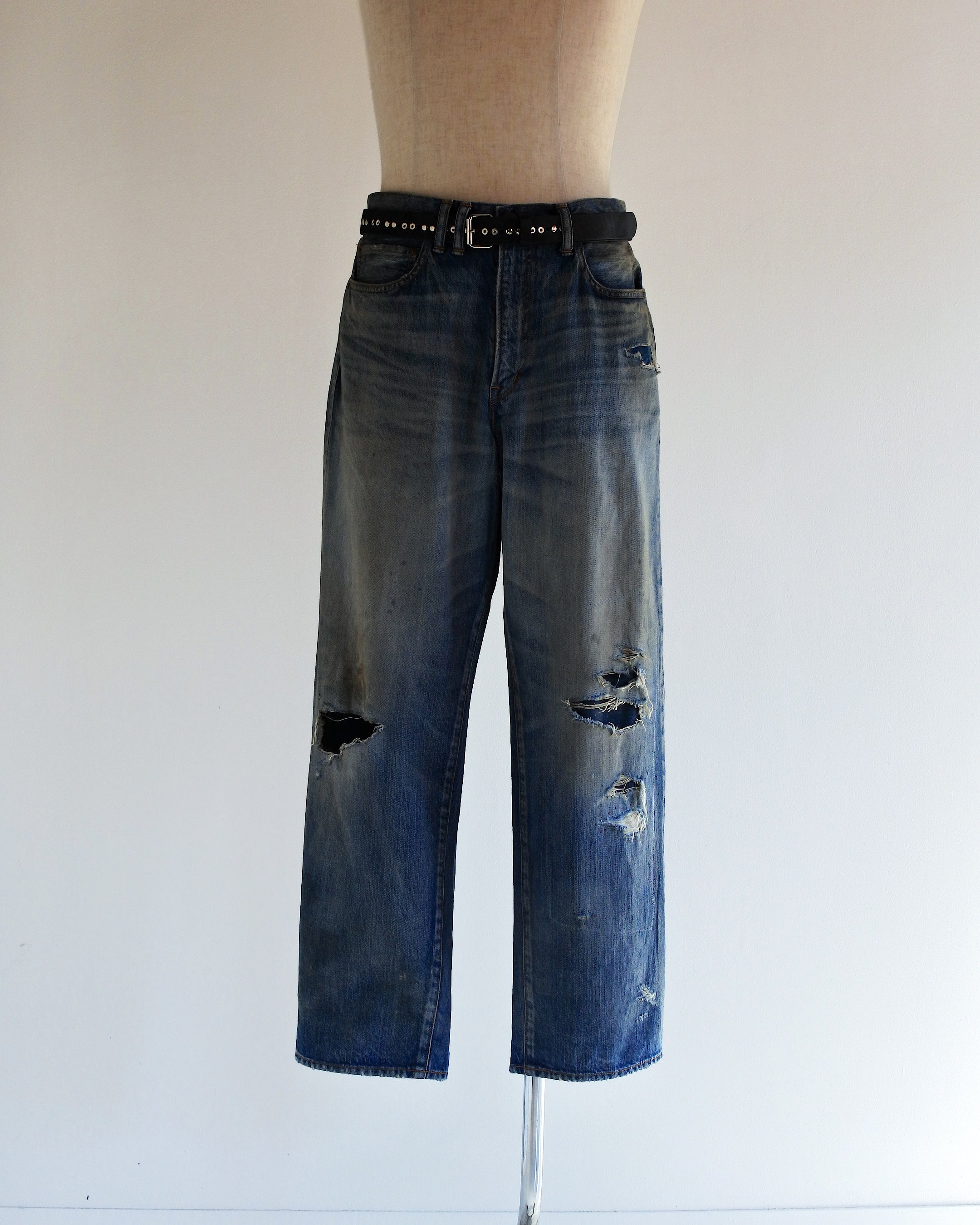 ANACHRONORM / SMU REMAKED WIDE TAPERED 5P DENIM PANTS INDIGO
