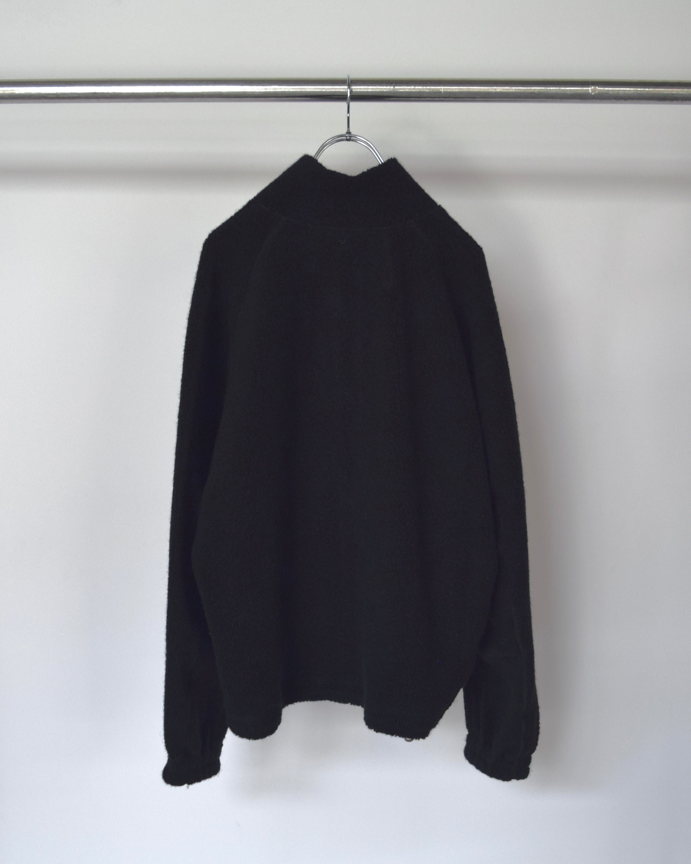 satou / "wool boa blouson" - black