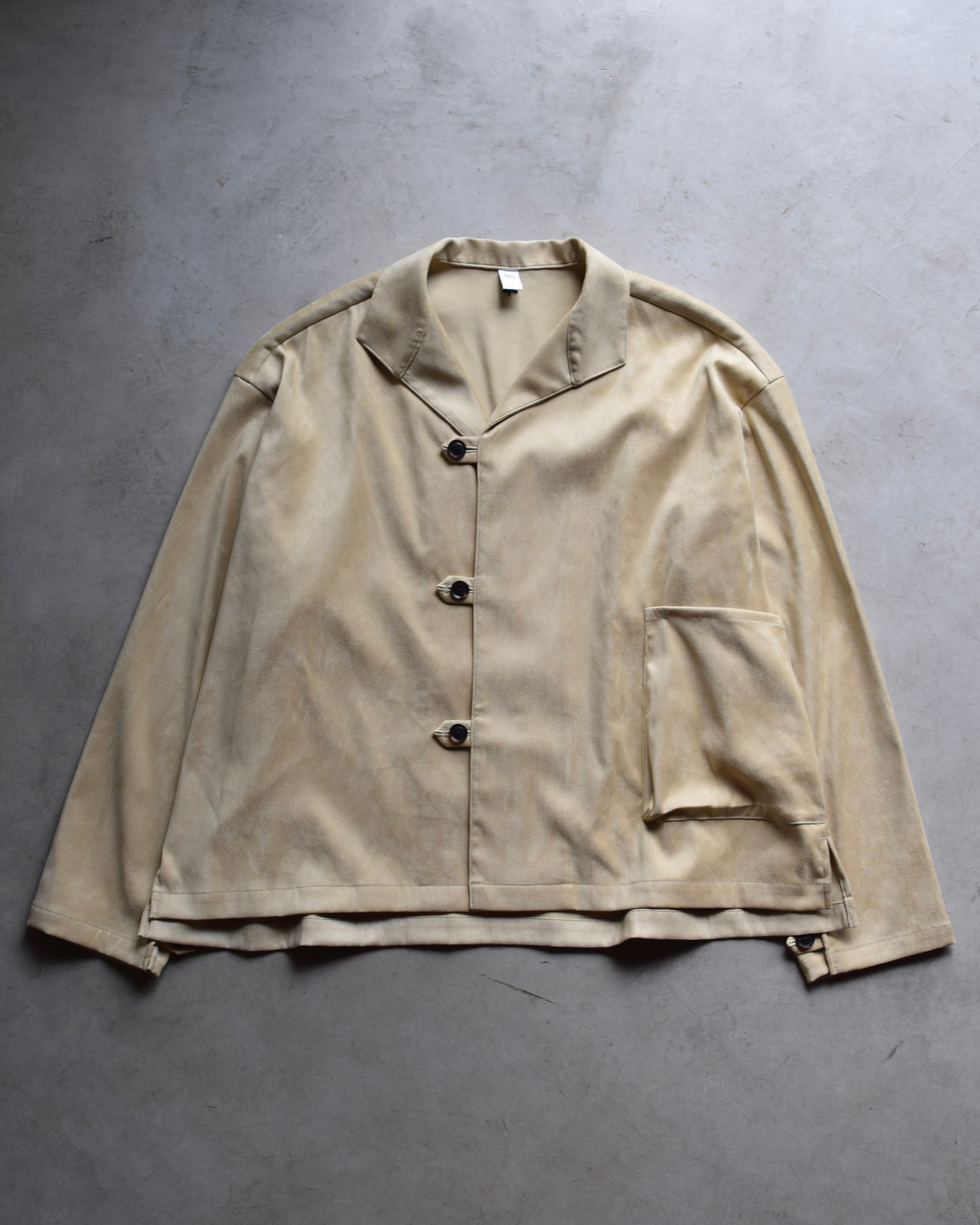 satou / "eco suede shirt blouson" - tan