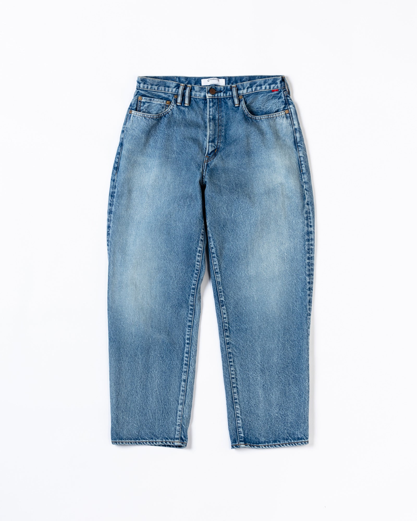 CONTEXT / 80's WIDE 5P PANTS - INDIGO TEN YEAR WASH