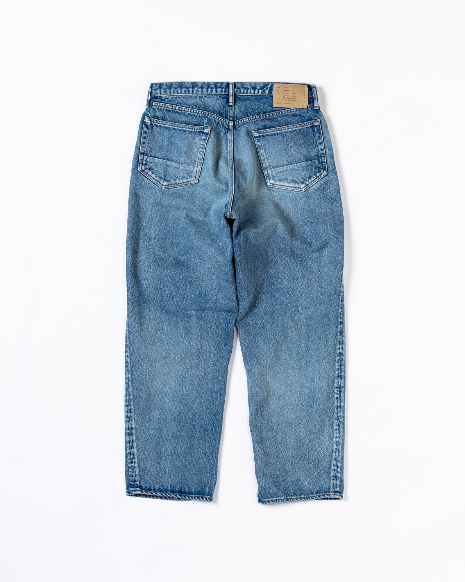 CONTEXT / 80's WIDE 5P PANTS - INDIGO TEN YEAR WASH