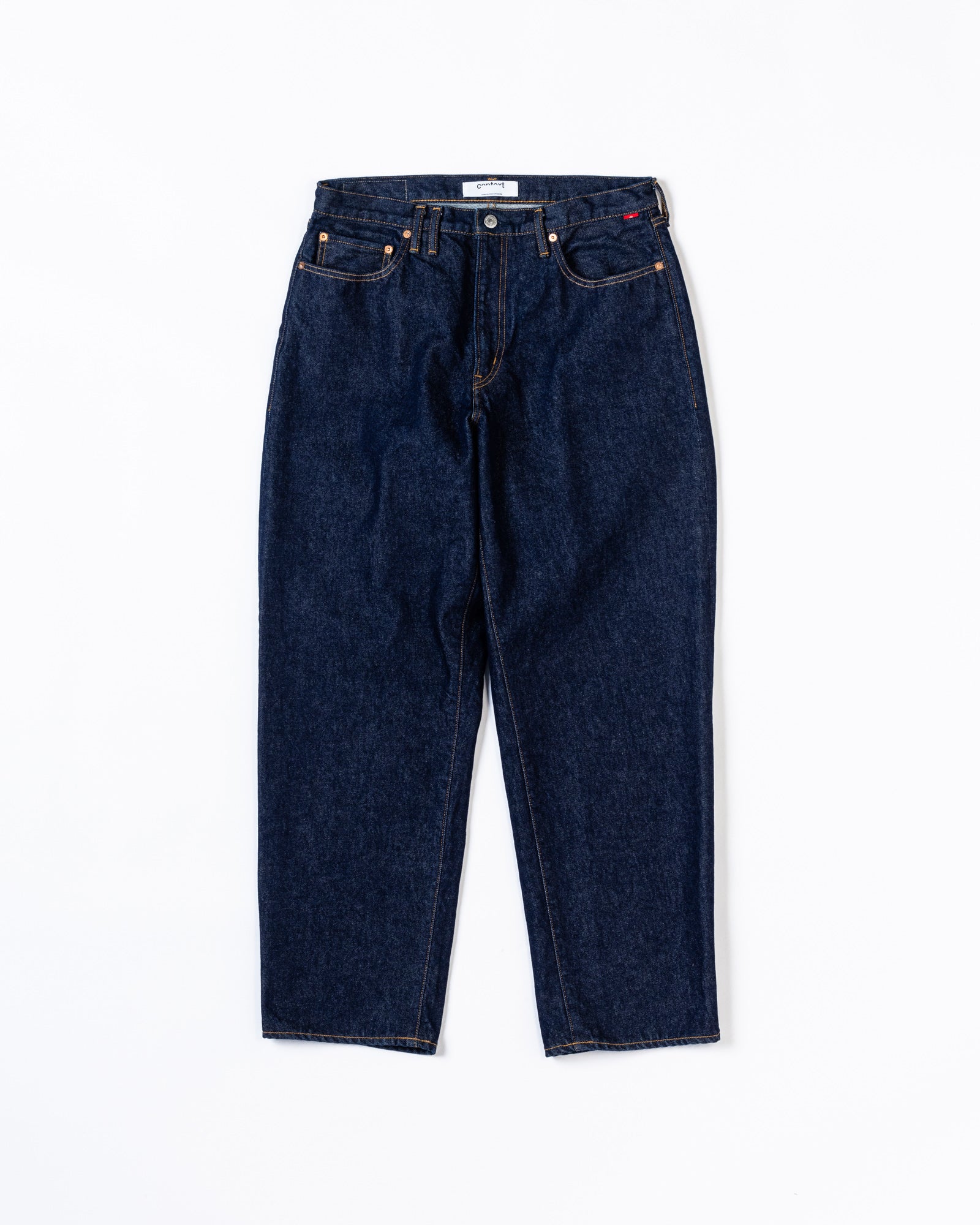 CONTEXT / 80's WIDE 5P PANTS - INDIGO ONE WASH
