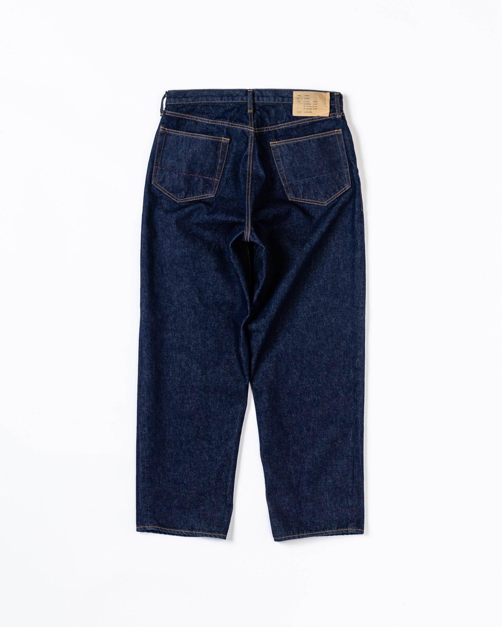 CONTEXT / 80's WIDE 5P PANTS - INDIGO ONE WASH