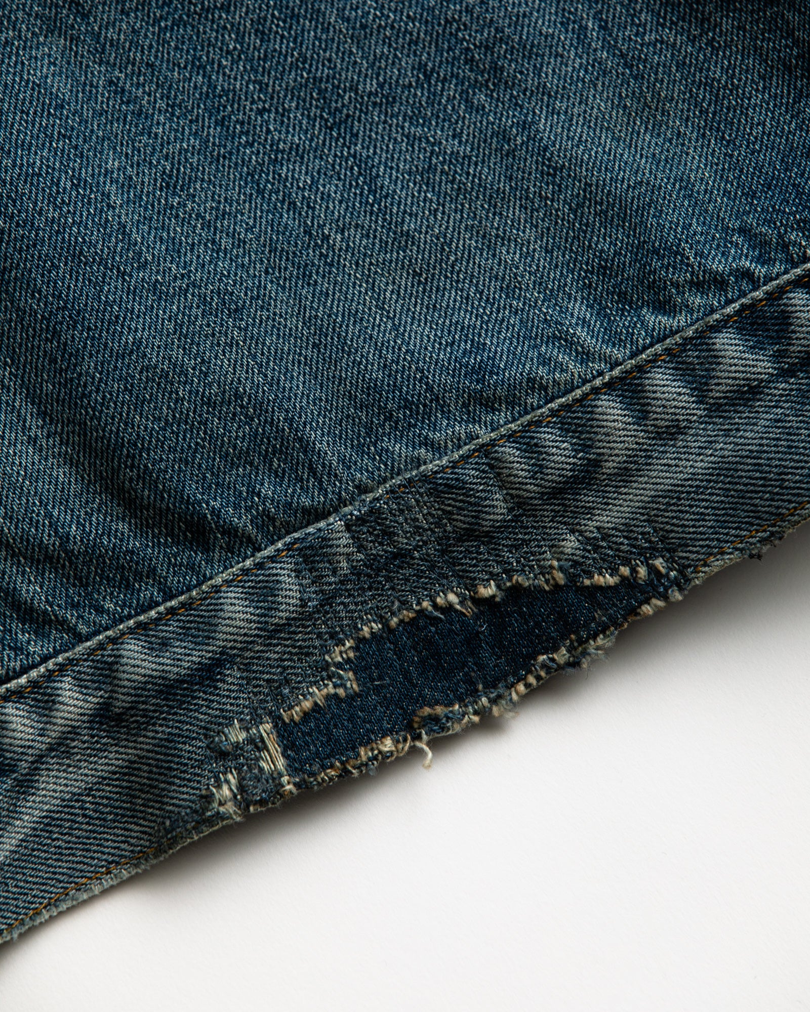 Remaked CONTEXT / CONTEXT005-24R FRONT TUCK DENIM REMAKED JACKET - INDIGO REMA ...