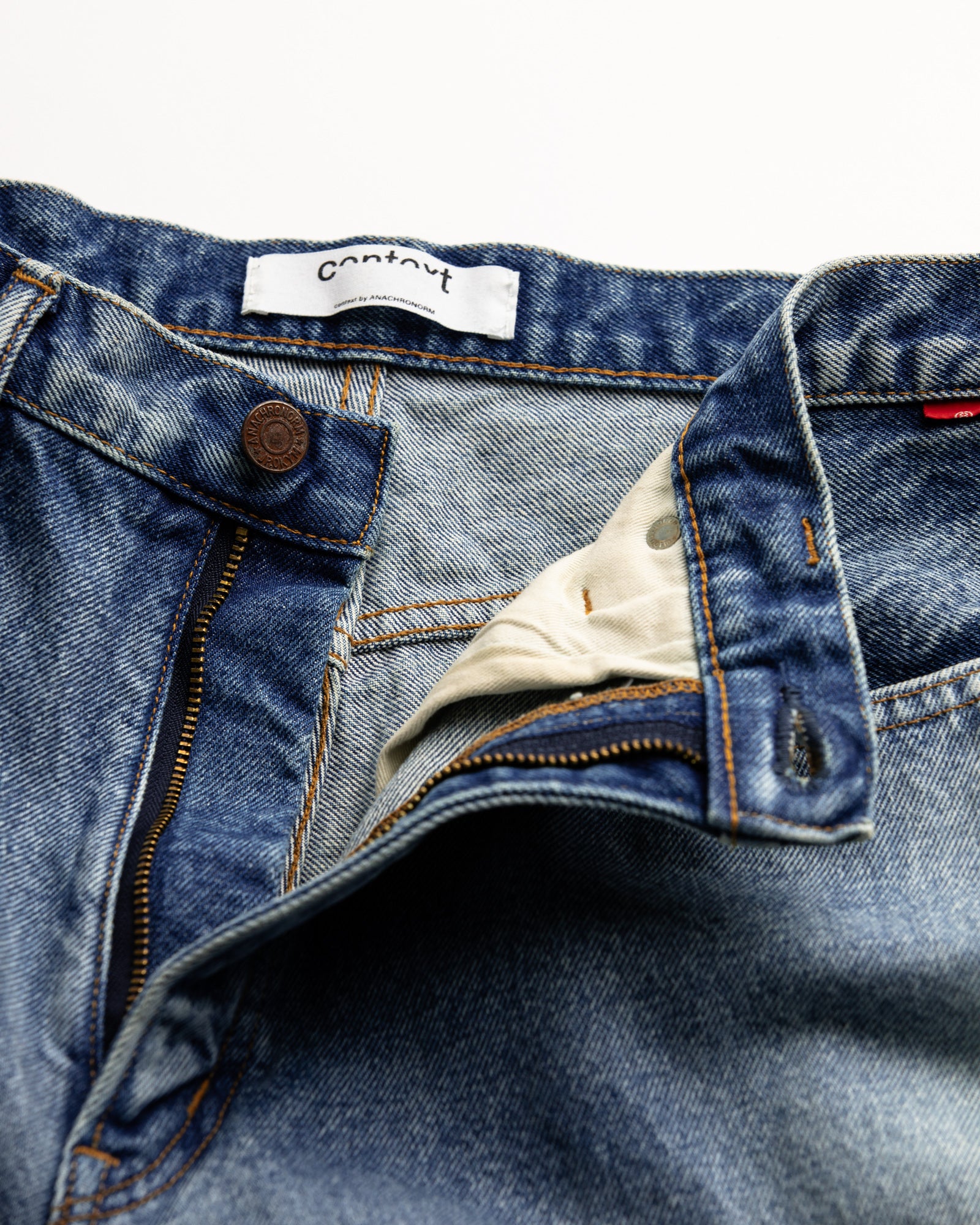 CONTEXT / 80's WIDE 5P PANTS - INDIGO TEN YEAR WASH