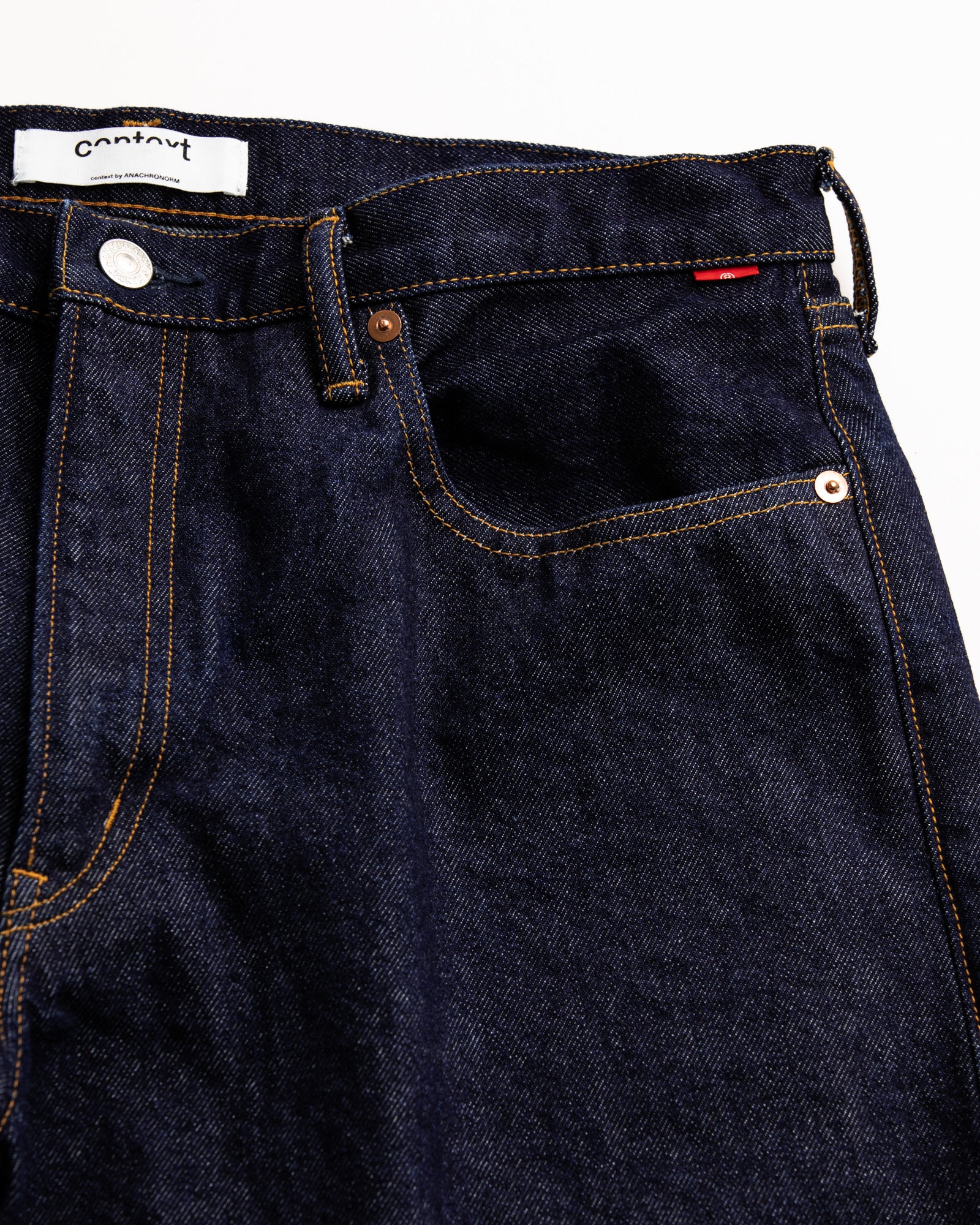 CONTEXT / 80's WIDE 5P PANTS - INDIGO ONE WASH