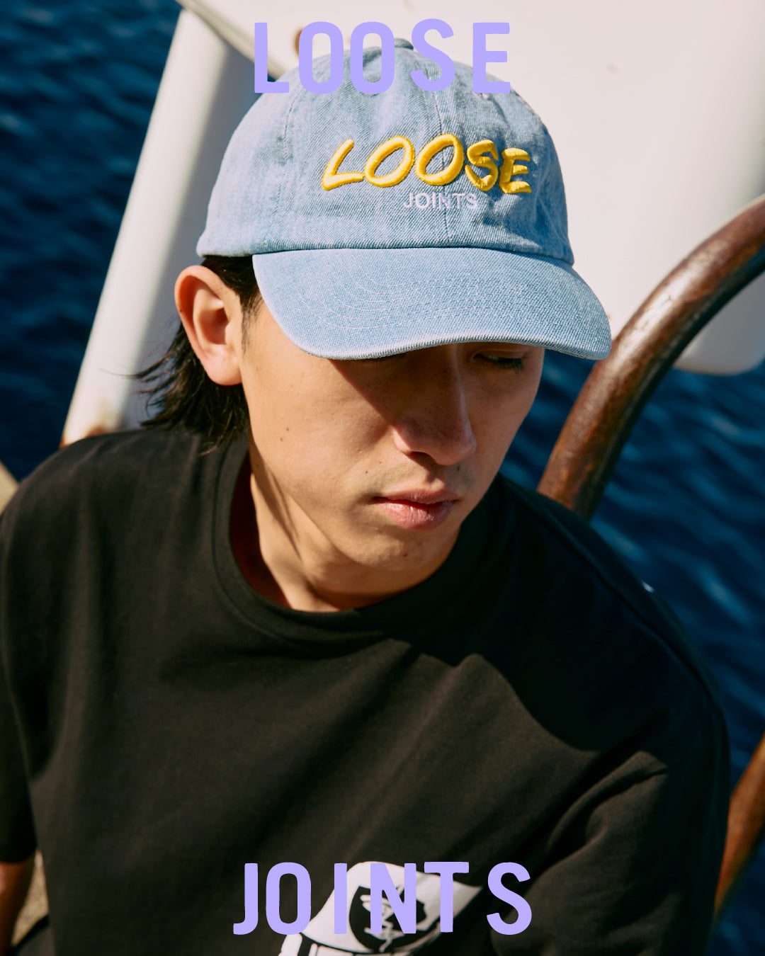 loosejoints / STEWART ARMSTRONG - "Cooper" BASEBALL CAP - INDIGO