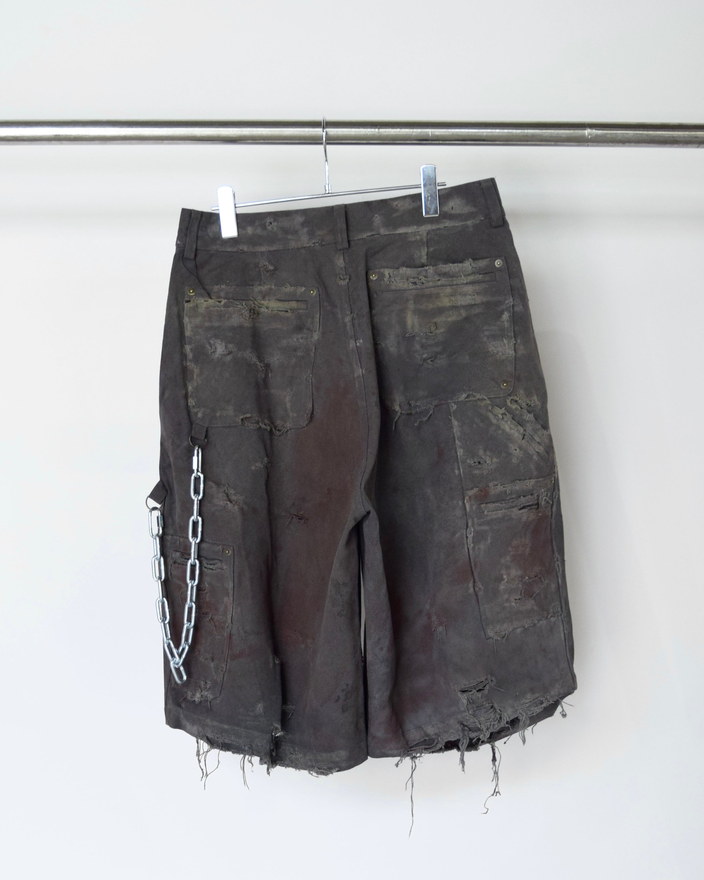 LES SIX / EXPLODED wp shorts - Gray