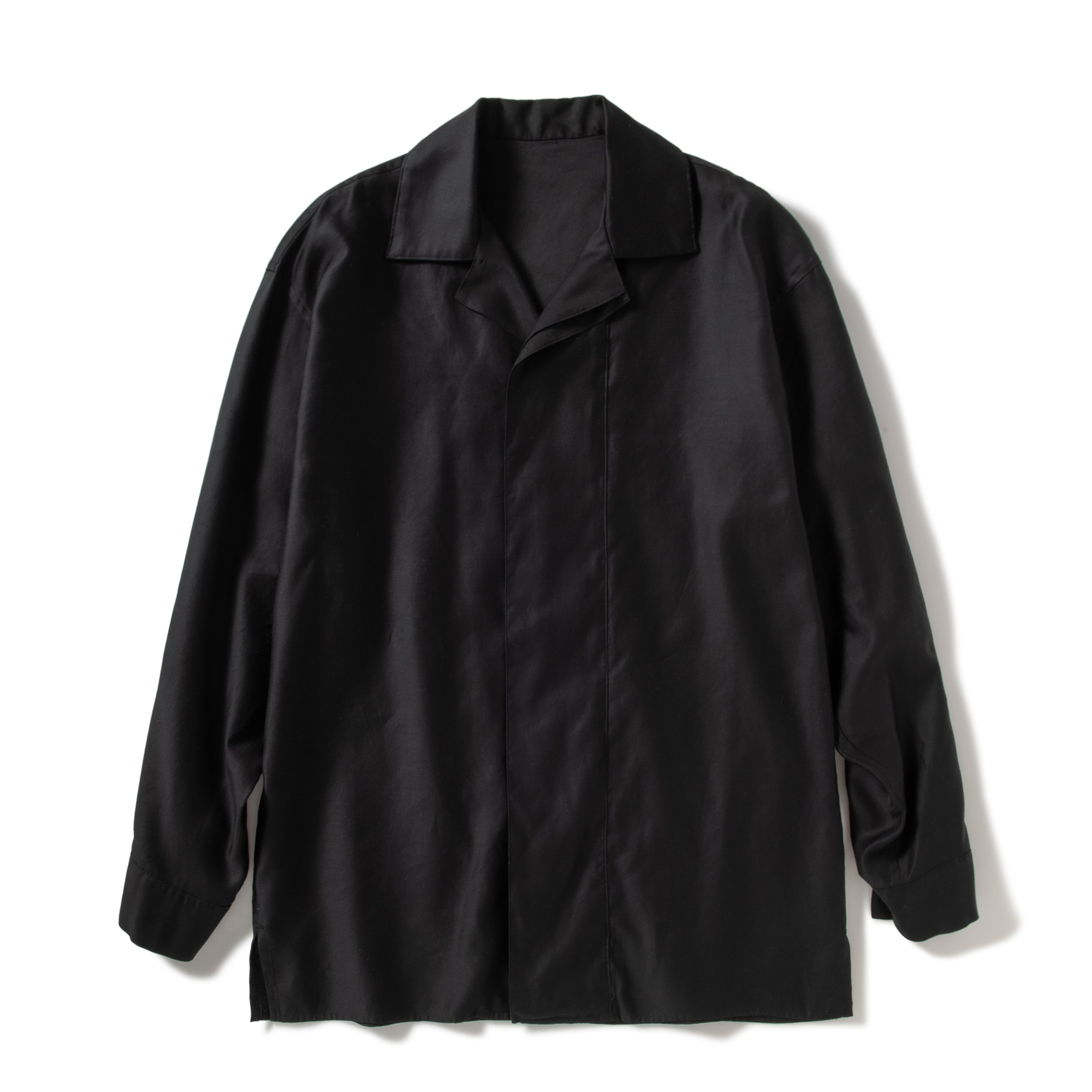 AMBER / COTTON MOLESKIN SHIRTS - BLACK