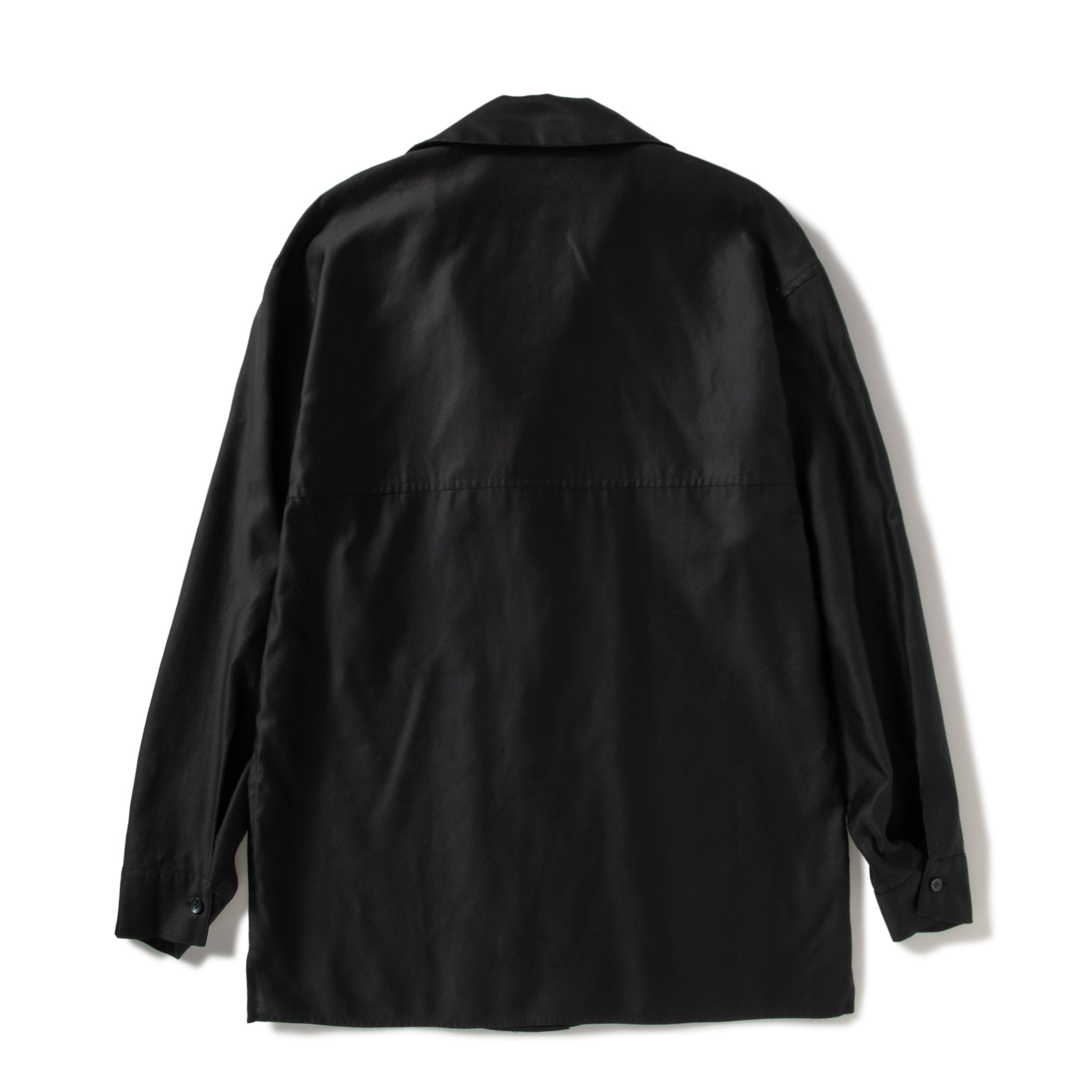 AMBER / COTTON MOLESKIN SHIRTS - BLACK