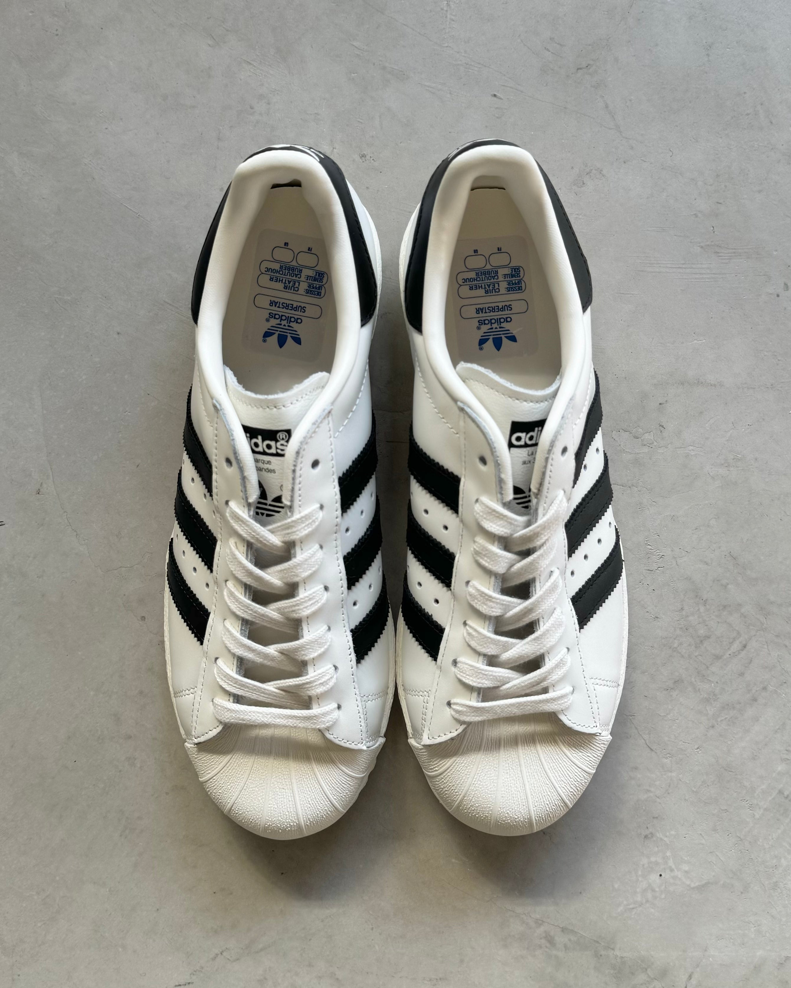 Adidas superstar white clearance black ice