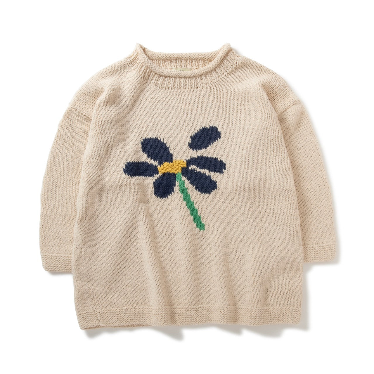 MacMahon Knitting Mills / Roll Neck Knit-Flower Petal