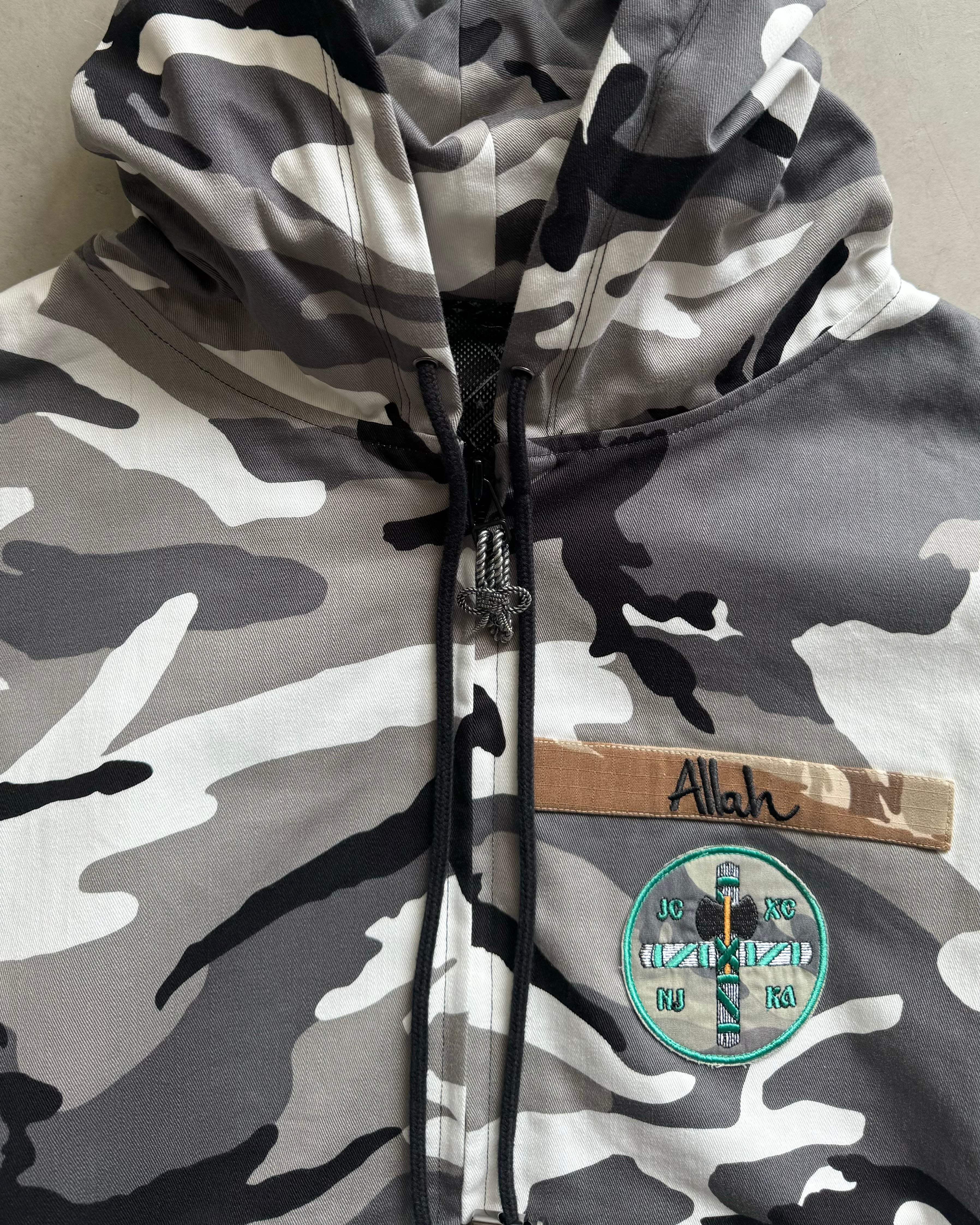 LES SIX / religious hoodie - snow camo
