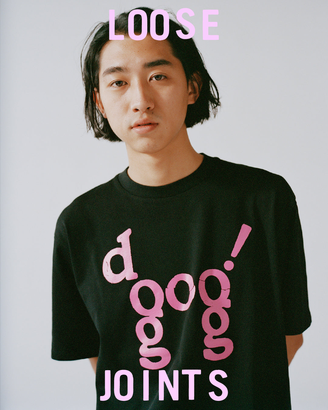 loosejoints / JASON FOX - "DOG" S/S TEE - BLACK