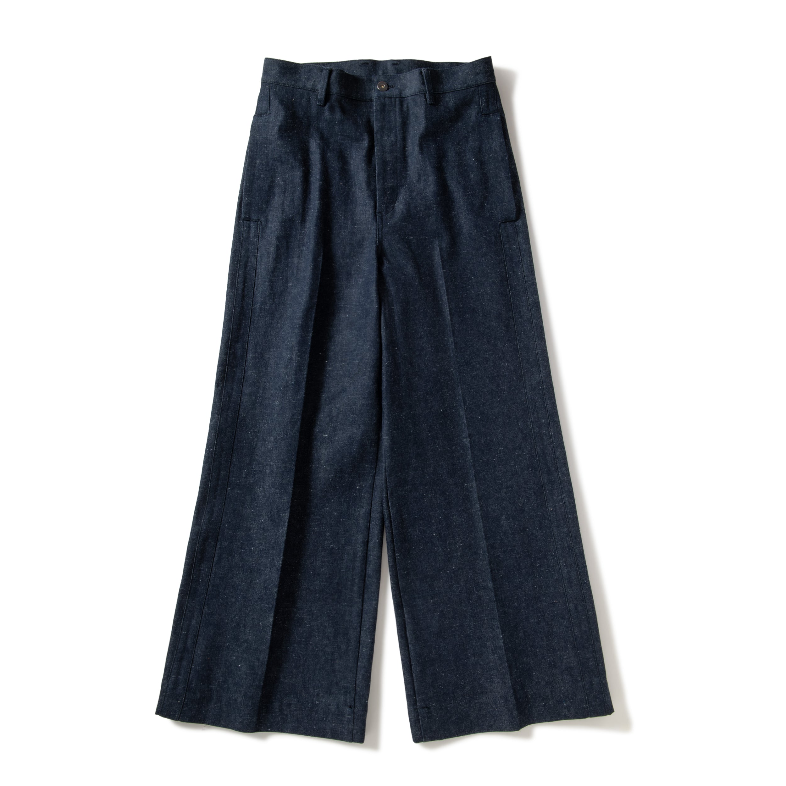 AMBER / DEAD COTTON DENIM PANTS - INDIGO