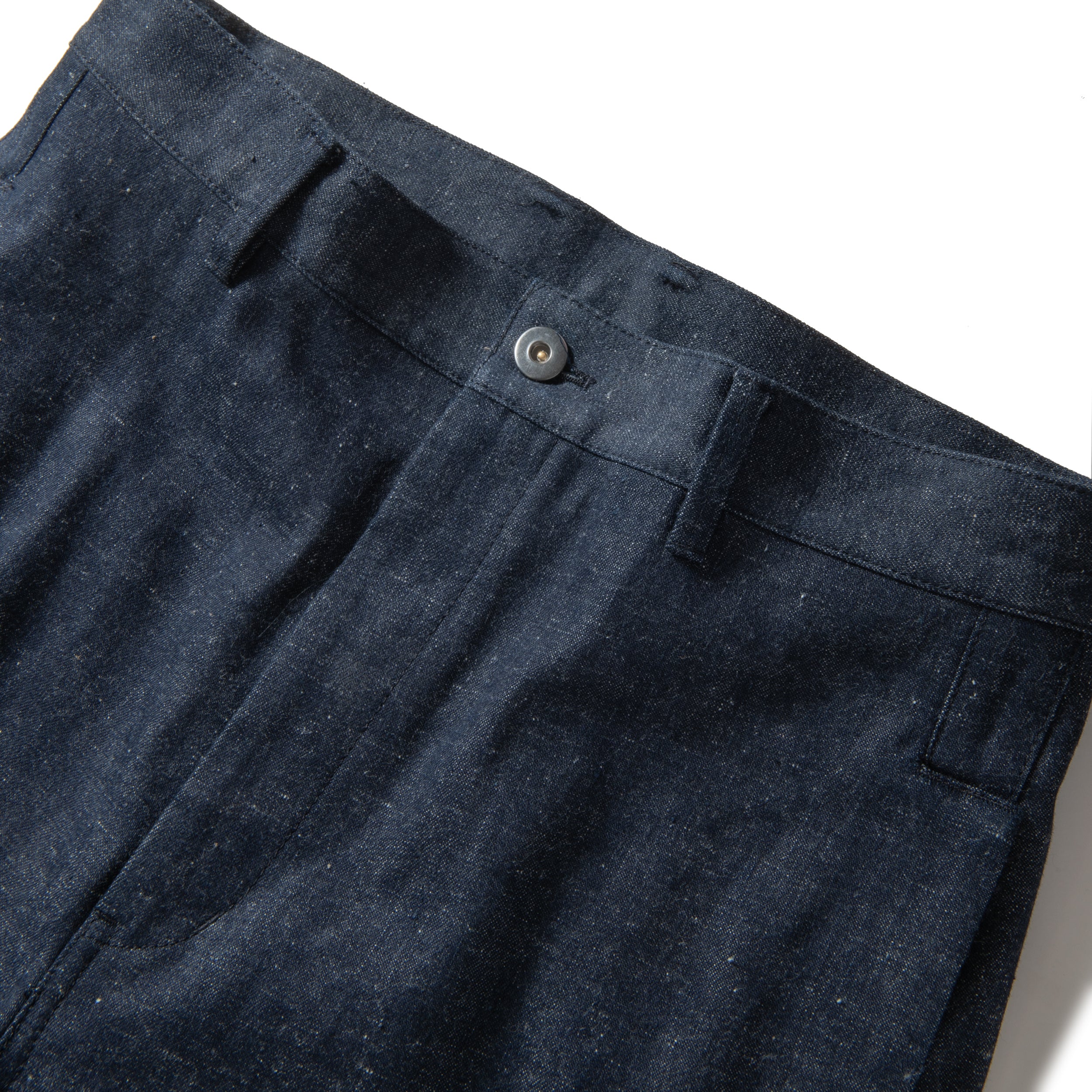 AMBER / DEAD COTTON DENIM PANTS - INDIGO