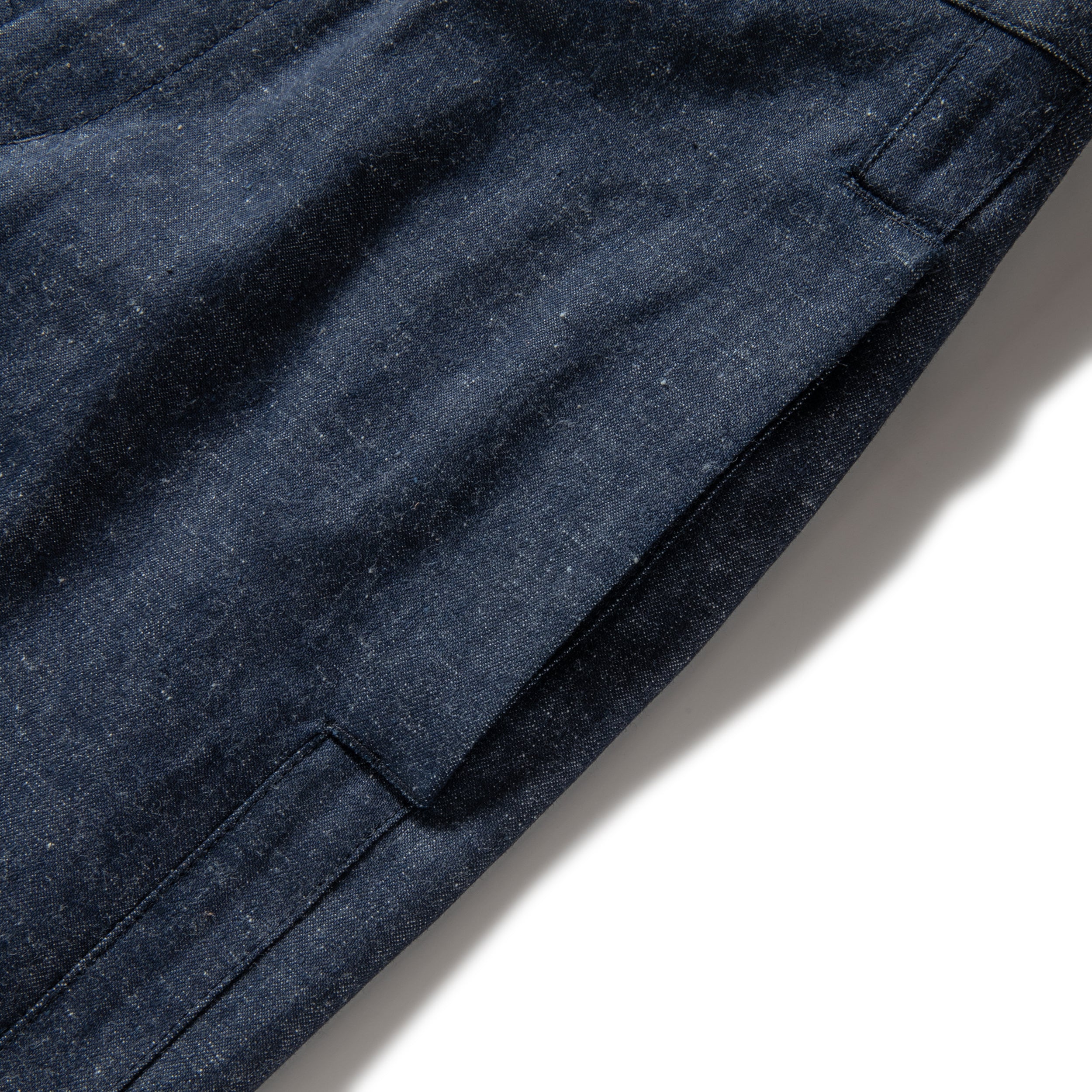 AMBER / DEAD COTTON DENIM PANTS - INDIGO