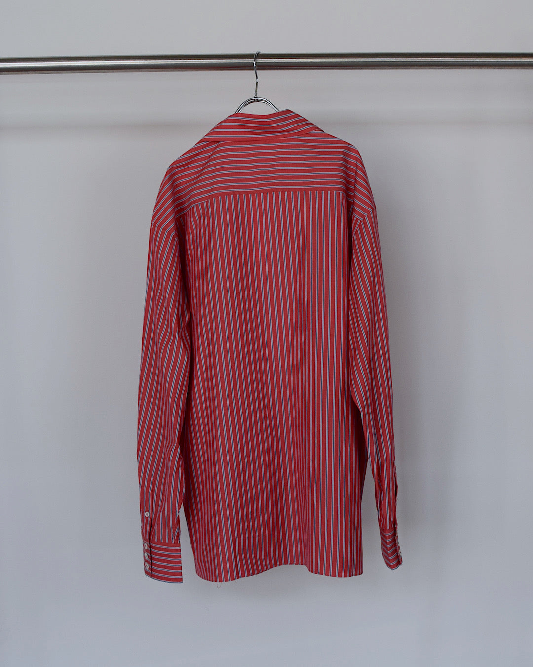 LES SIX / distorted shirt - red stripe