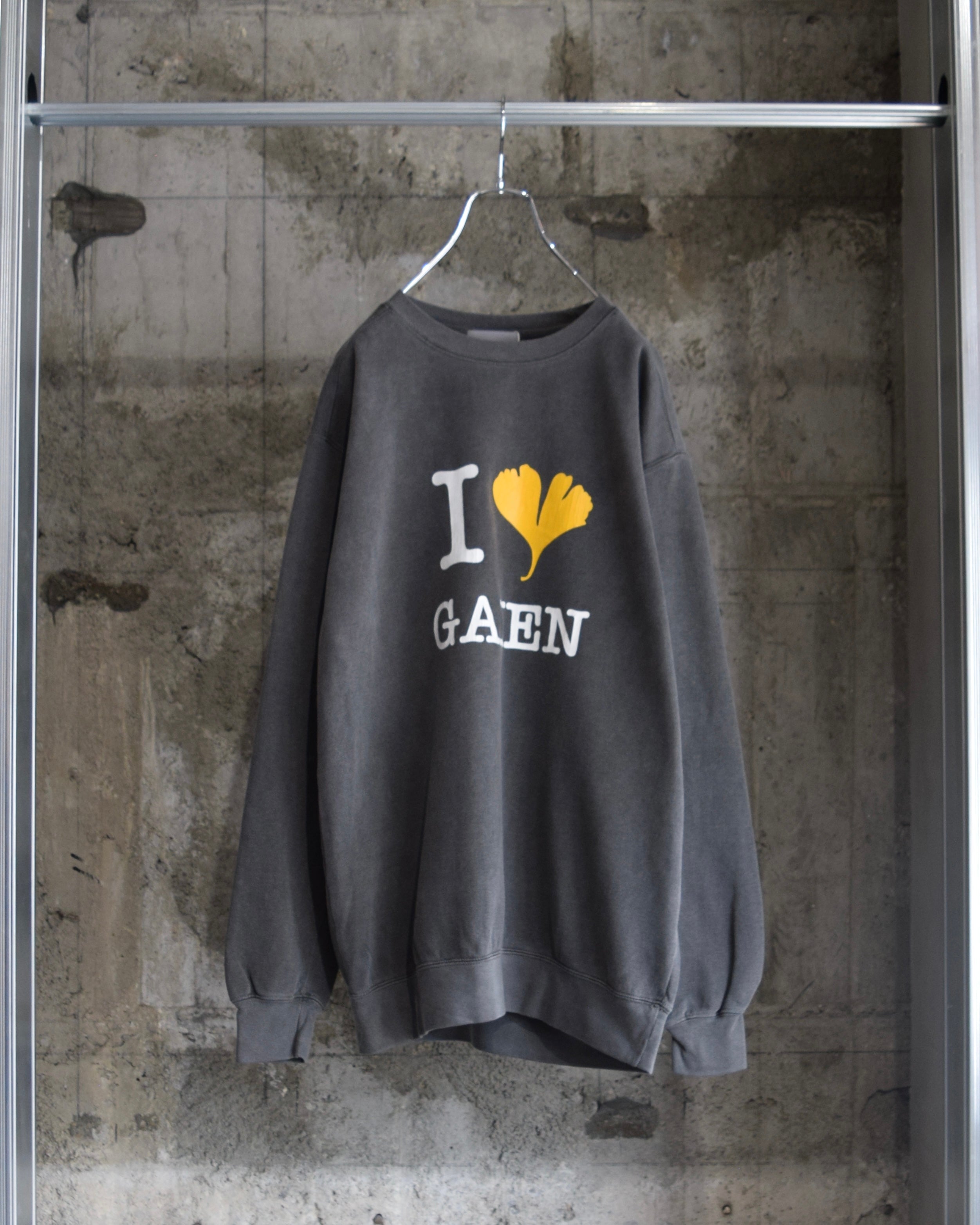 TODAY edition / "I LOVE GAIEN" CN SWEAT - CHARCOAL