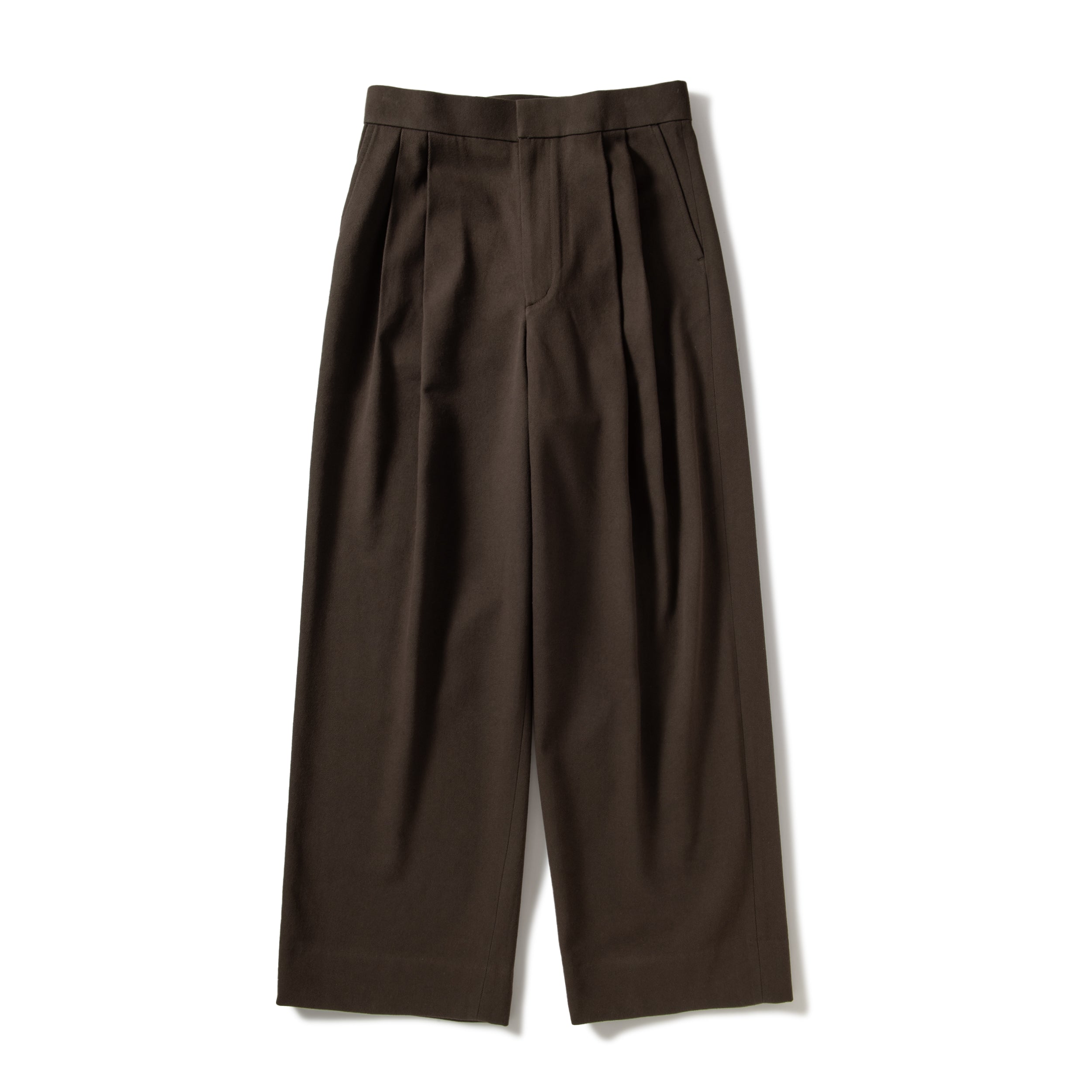AMBER / WOOL TWILL PANTS - CAMEL