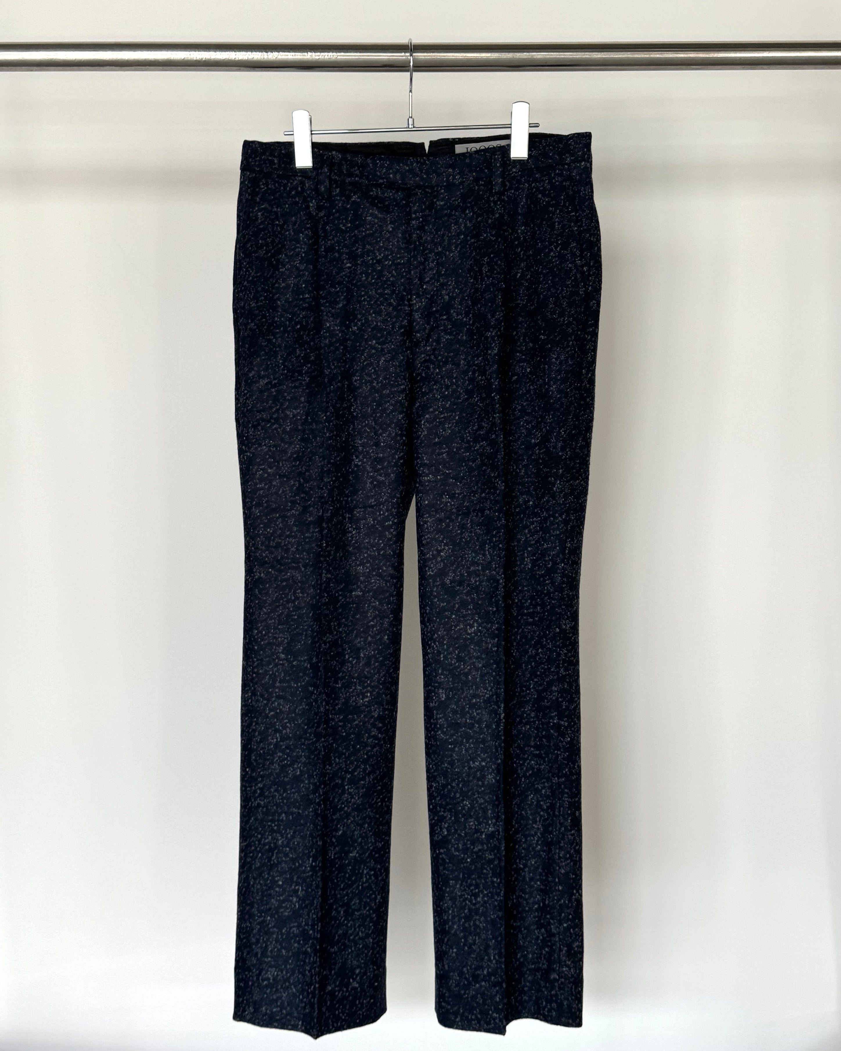 1000s thousands / SILVER KNIT TUCK TROUSERS - MULTICOLOR NEP