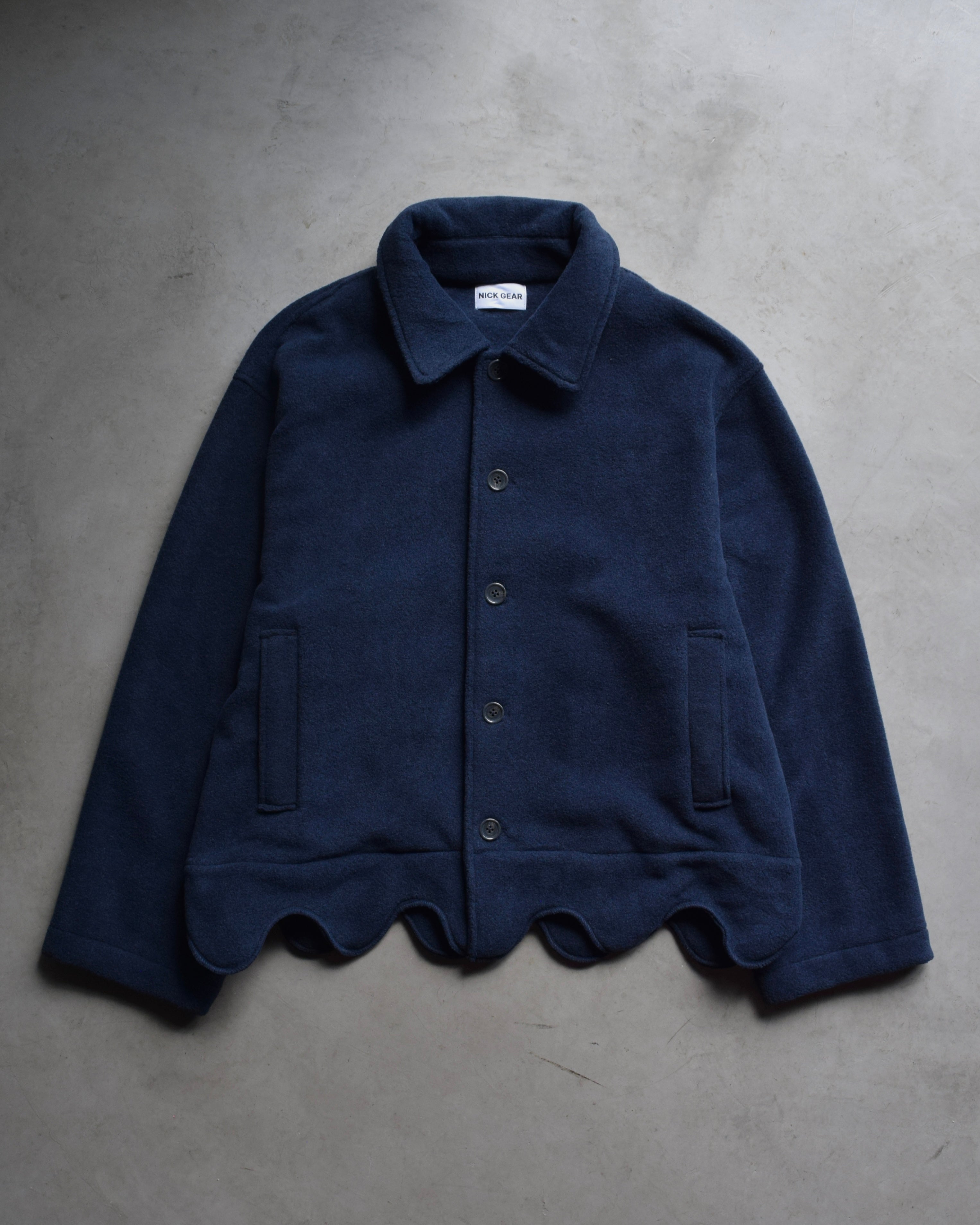 NICK GEAR / Wave fleece jacket - Navy