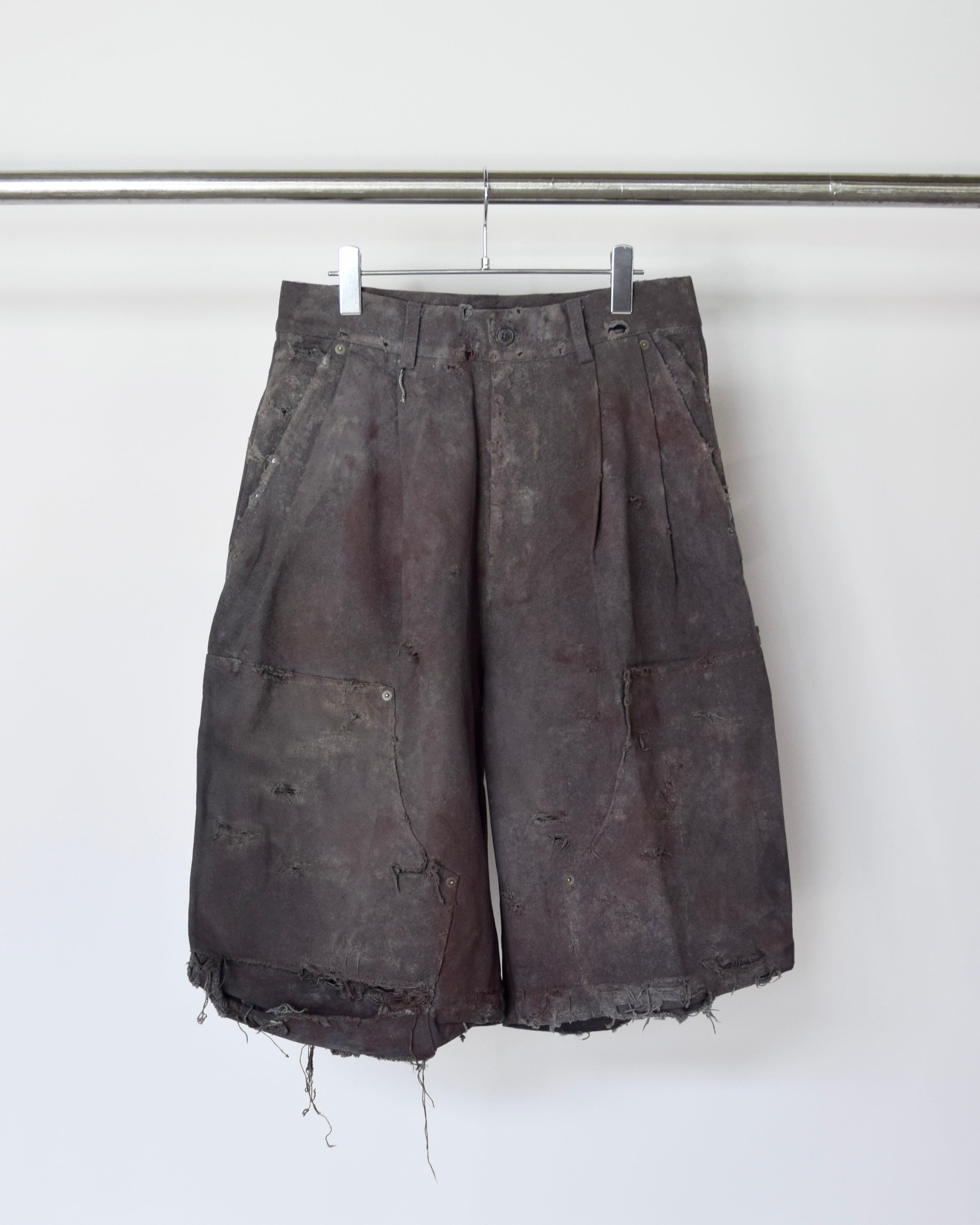 LES SIX / EXPLODED wp shorts - Gray