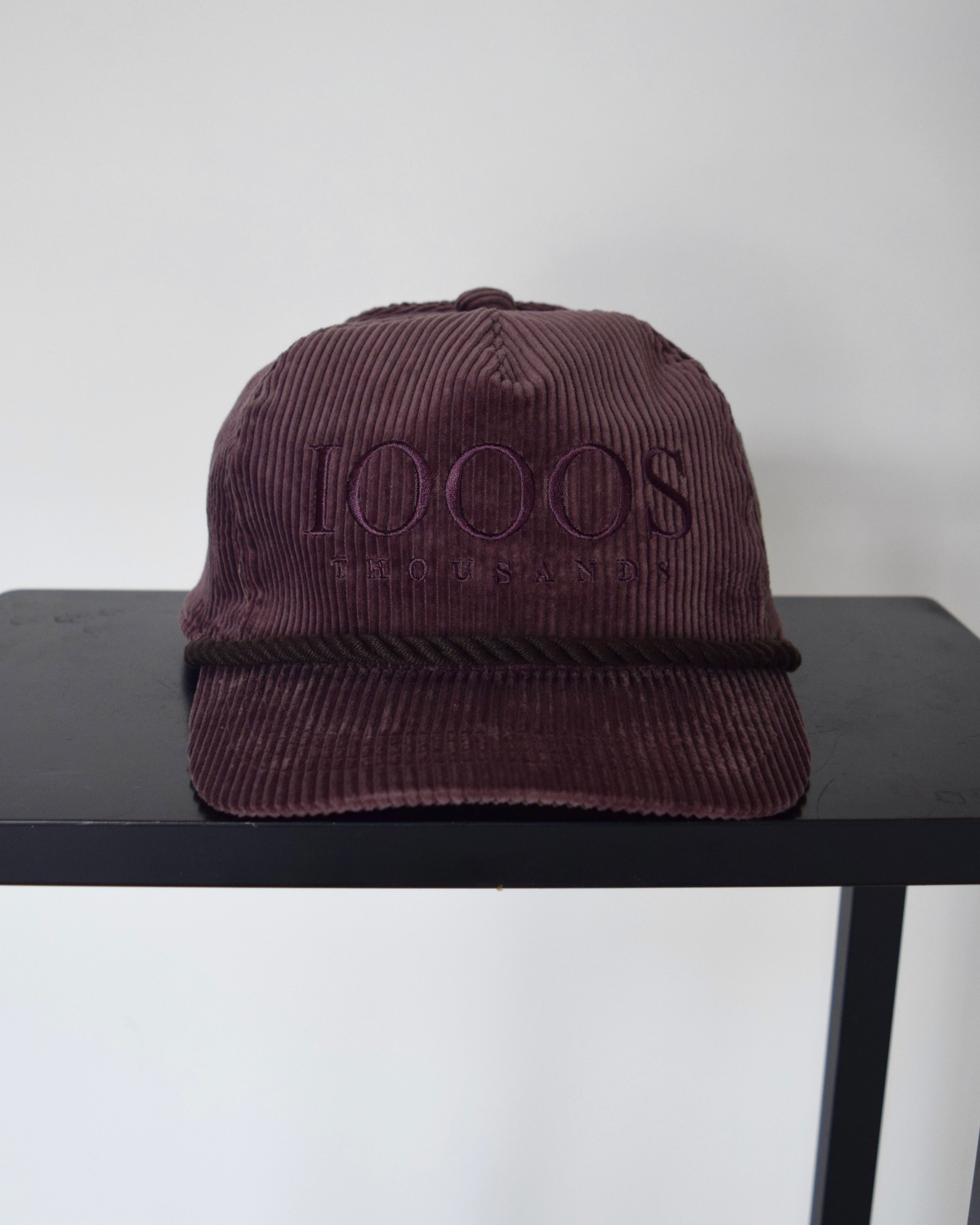 1000s thousands / CORDUROY TRACKER CAP - PURPLE BROWN