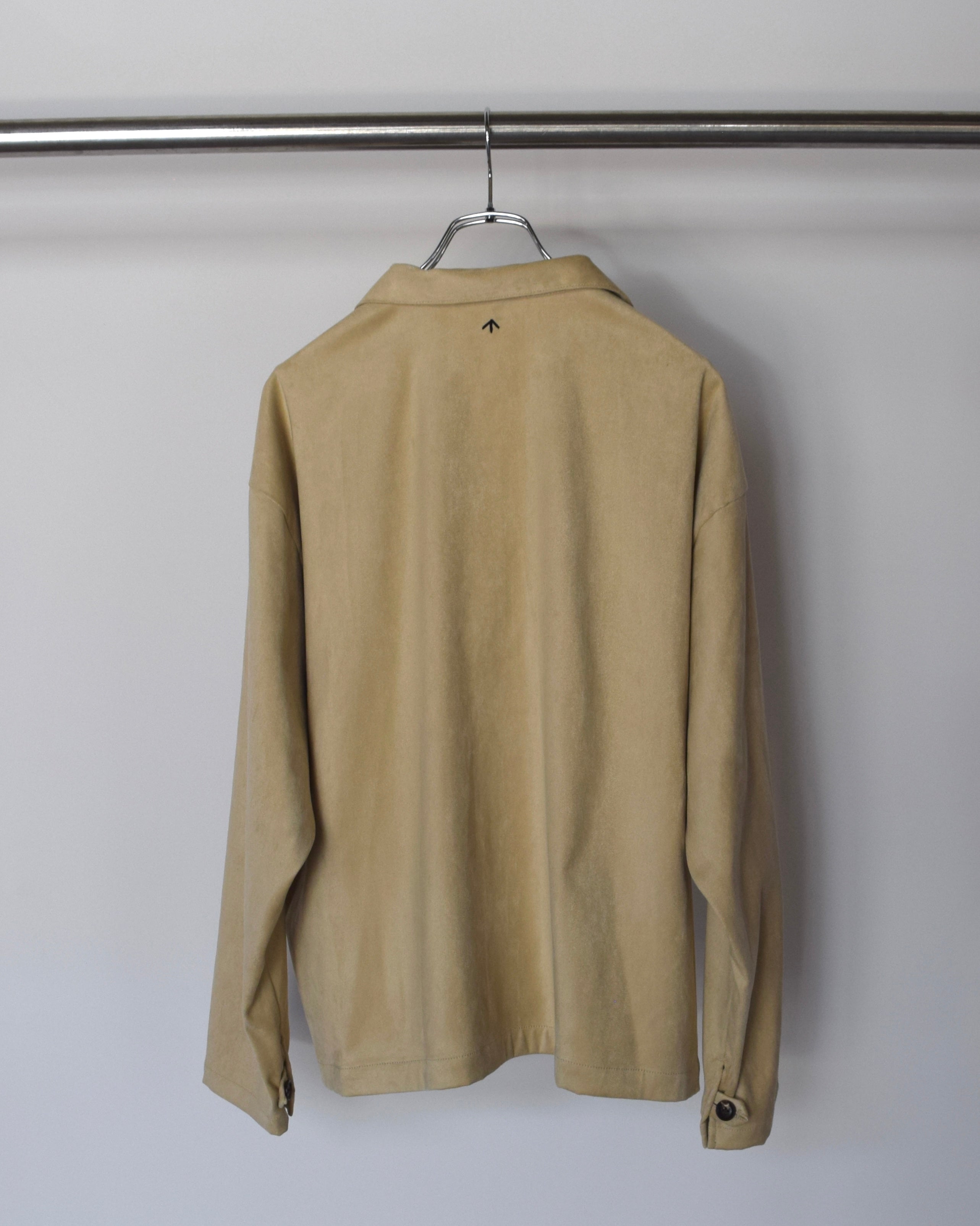 satou / "eco suede shirt blouson" - tan