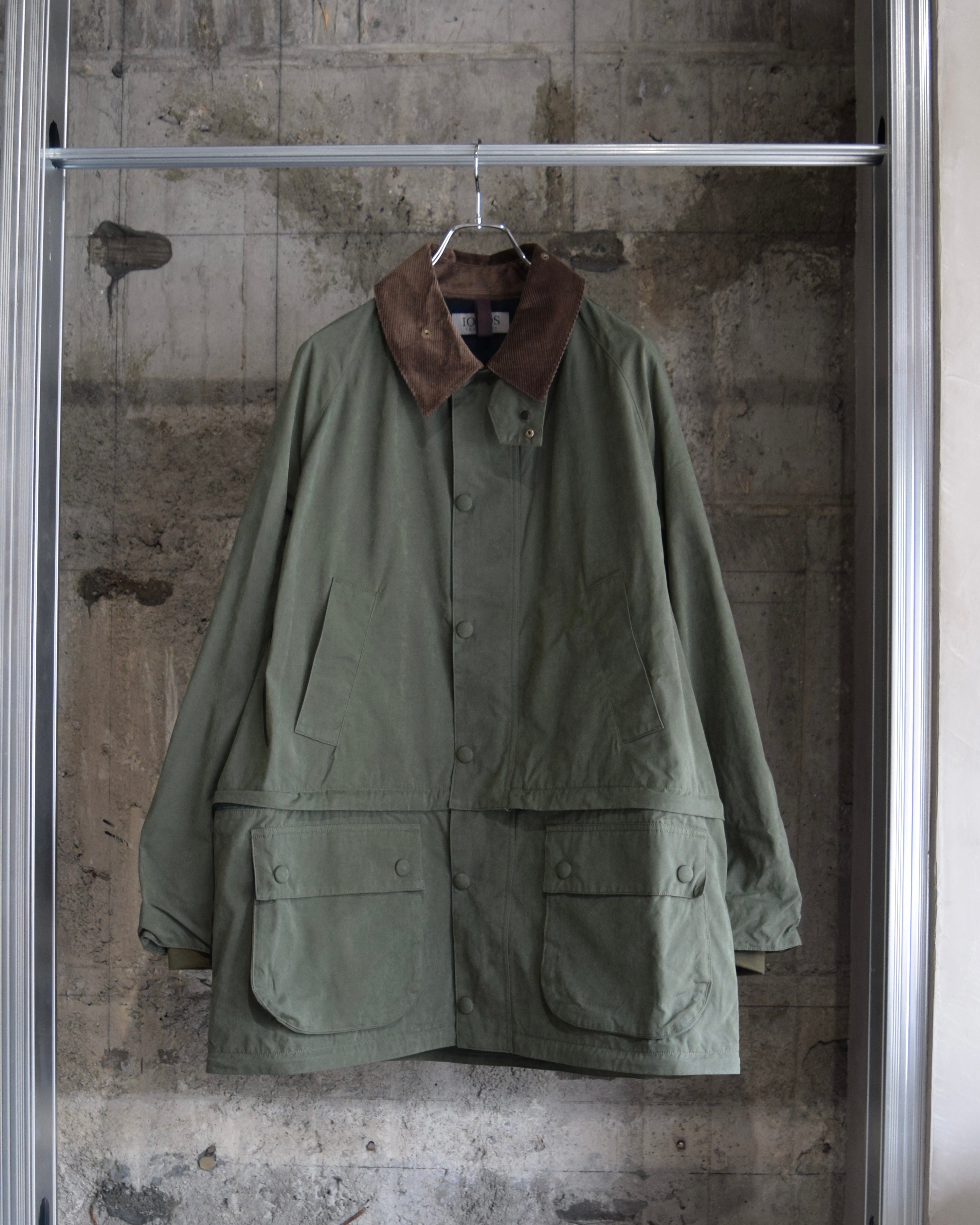 1000s thousands / WAXED CANVAS CONVERT COAT - FOREST GREEN