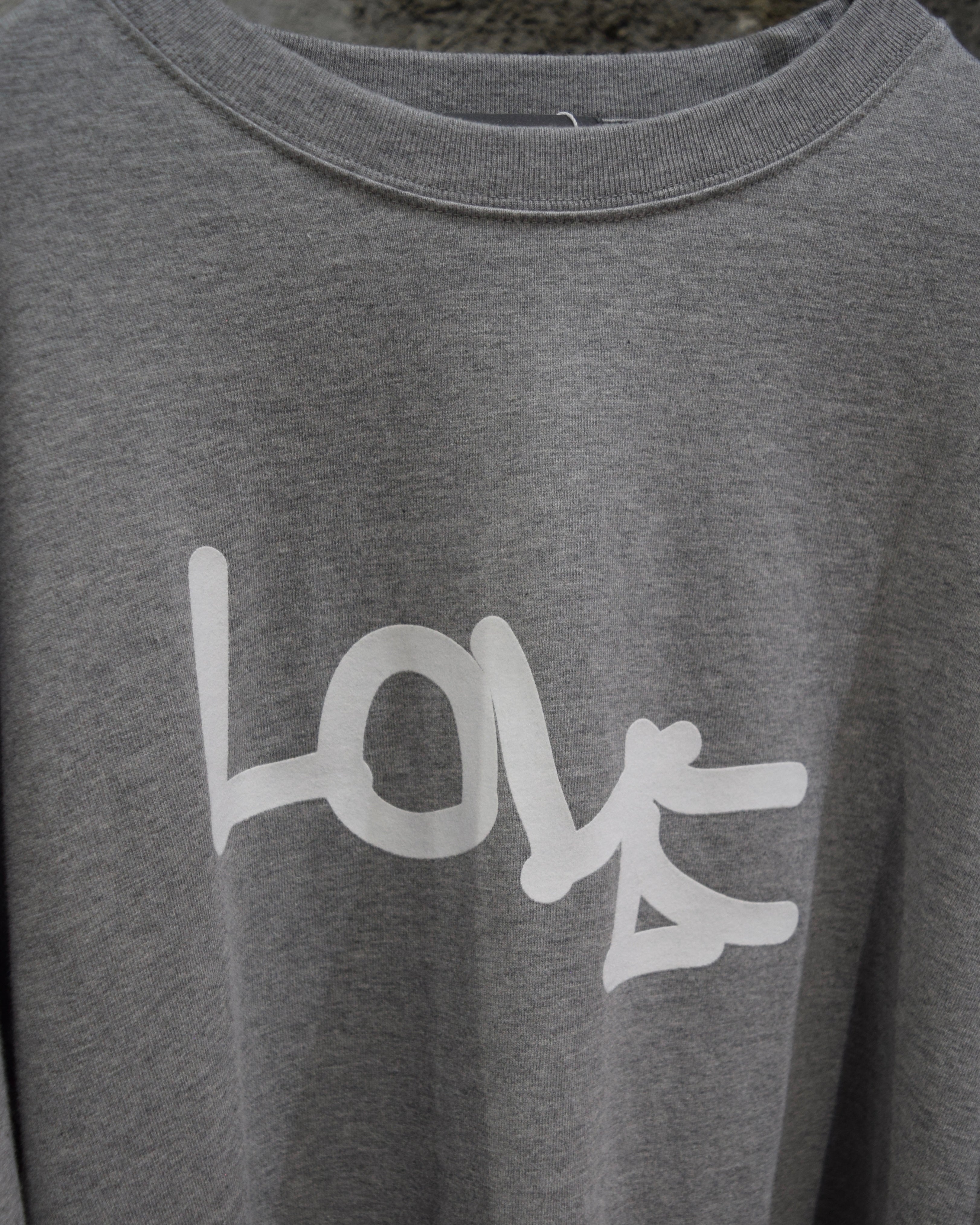 TODAY edition / "LOVE" MS Tee - GRAY