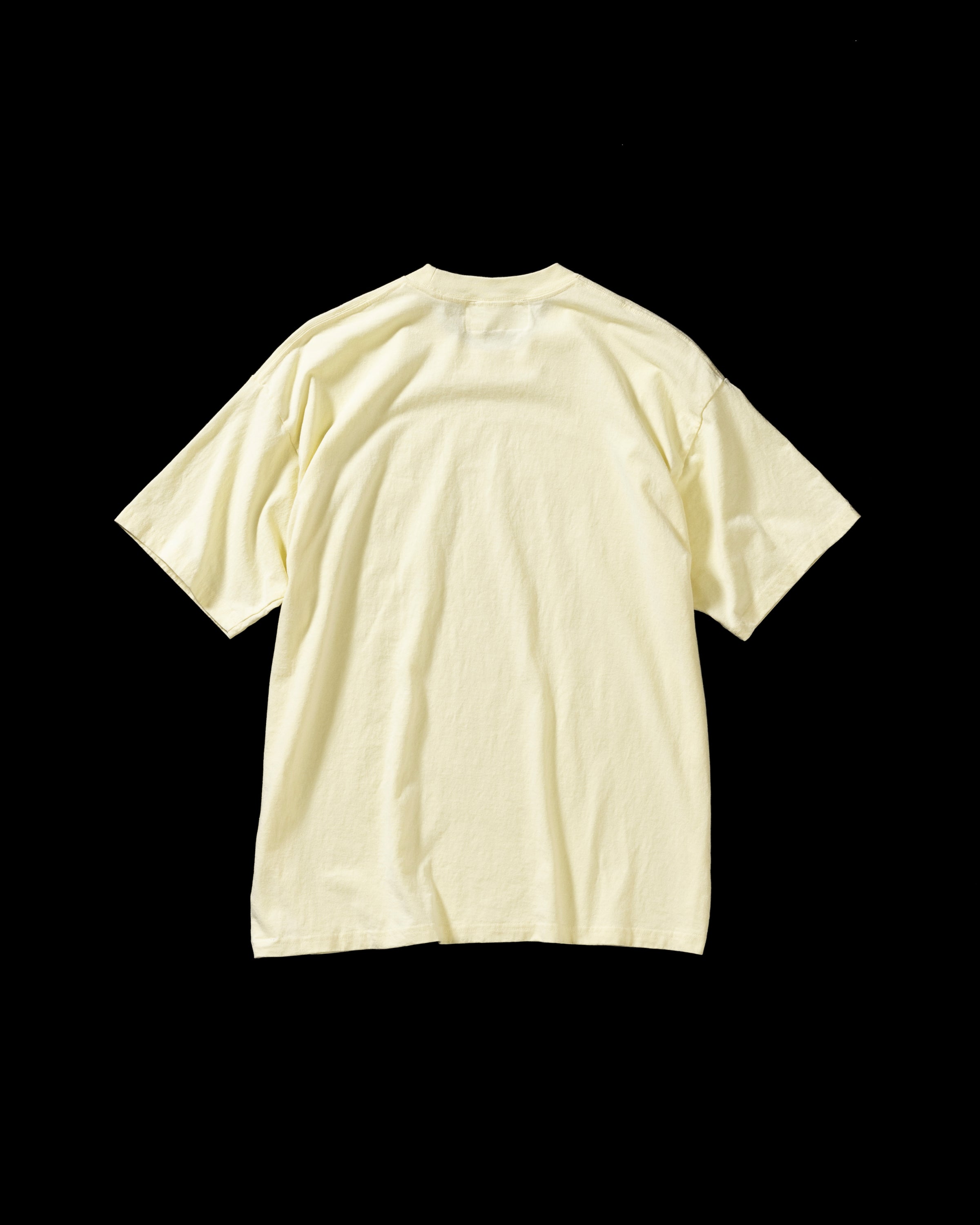 ANACHRONORM / STICKER MOTIF PRINTED S/S T-S - BEIGE