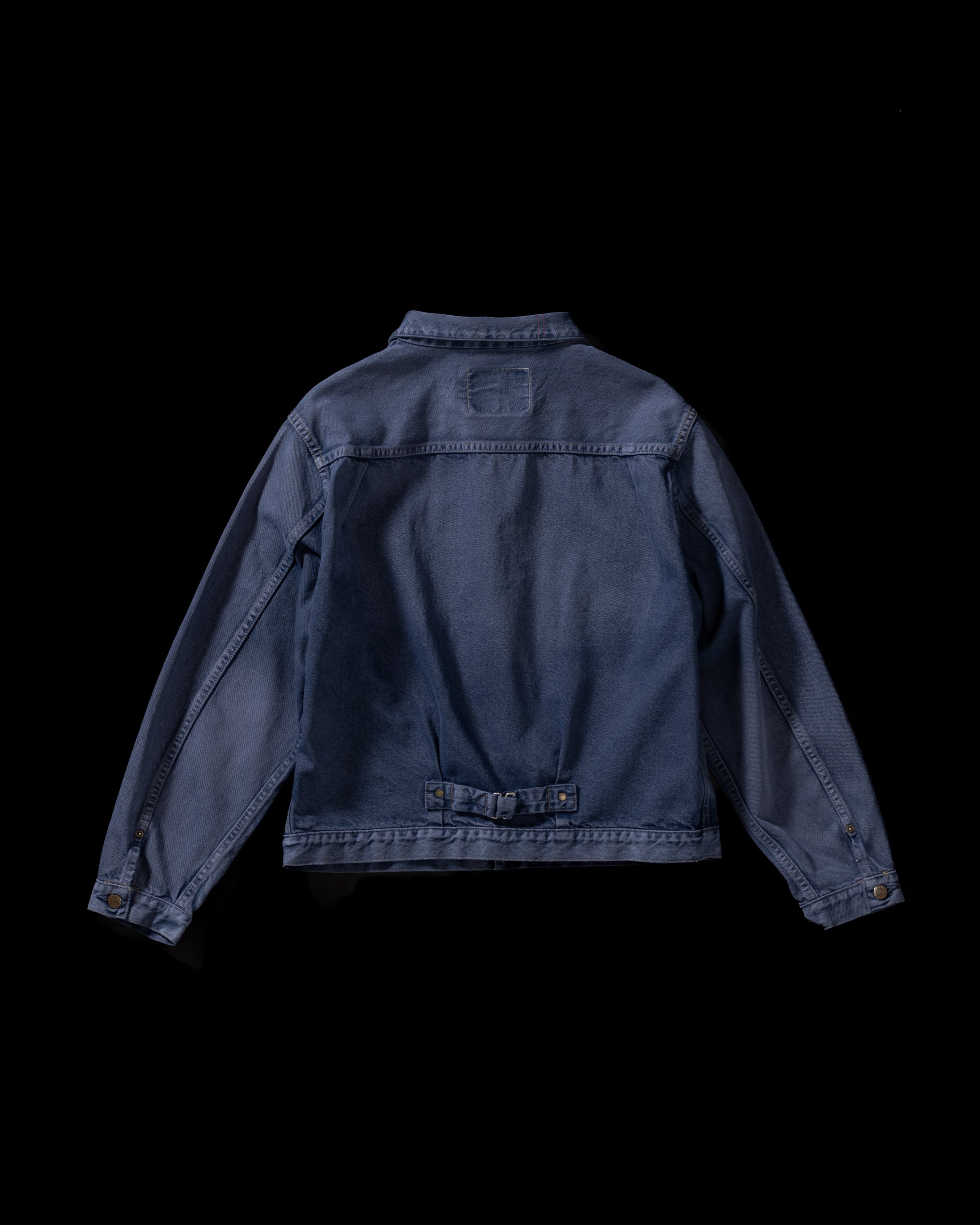 ANACHRONORM / COLOR DYED FRONT TUCK DENIM JACKET TYPE2 - INDIGO×GRAY