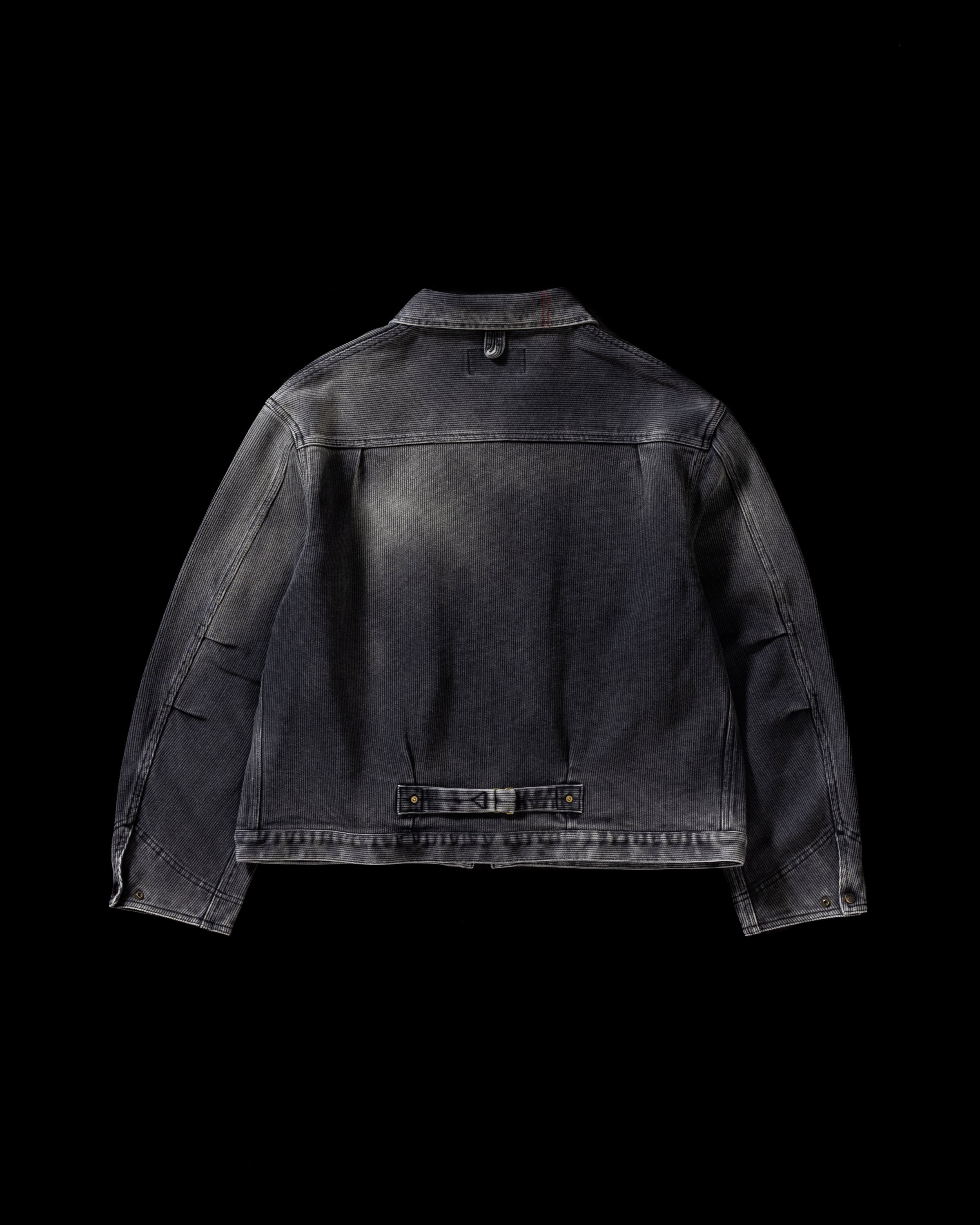 ANACHRONORM / AGING HEAVY PIQUE WORK JACKET BLACK (AGING)