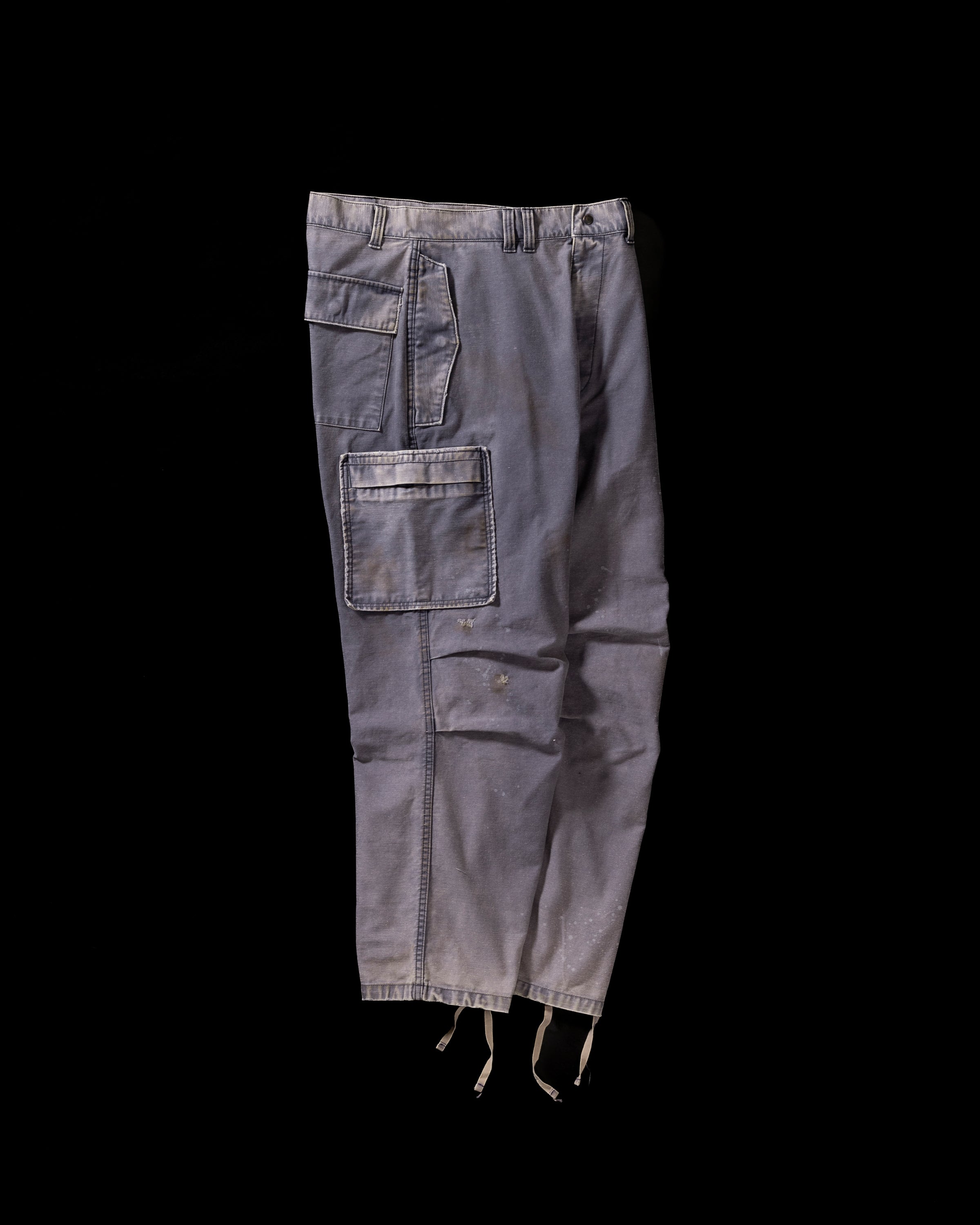 ANACHRONORM / BACK SATIN AGING MILITARY FLAP PANTS NAVY