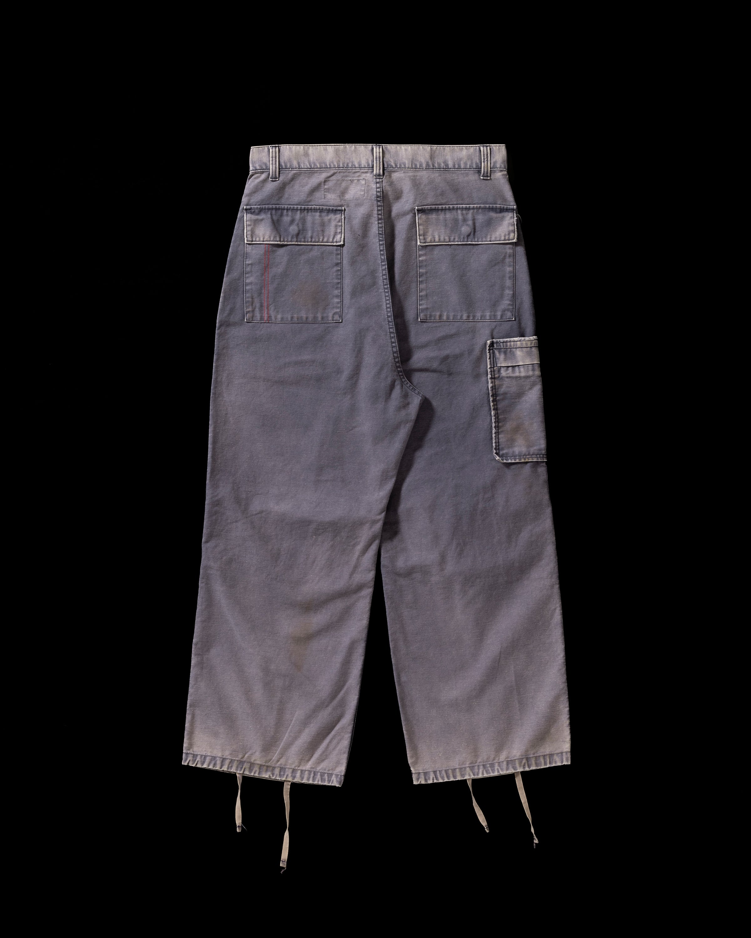 ANACHRONORM / BACK SATIN AGING MILITARY FLAP PANTS NAVY