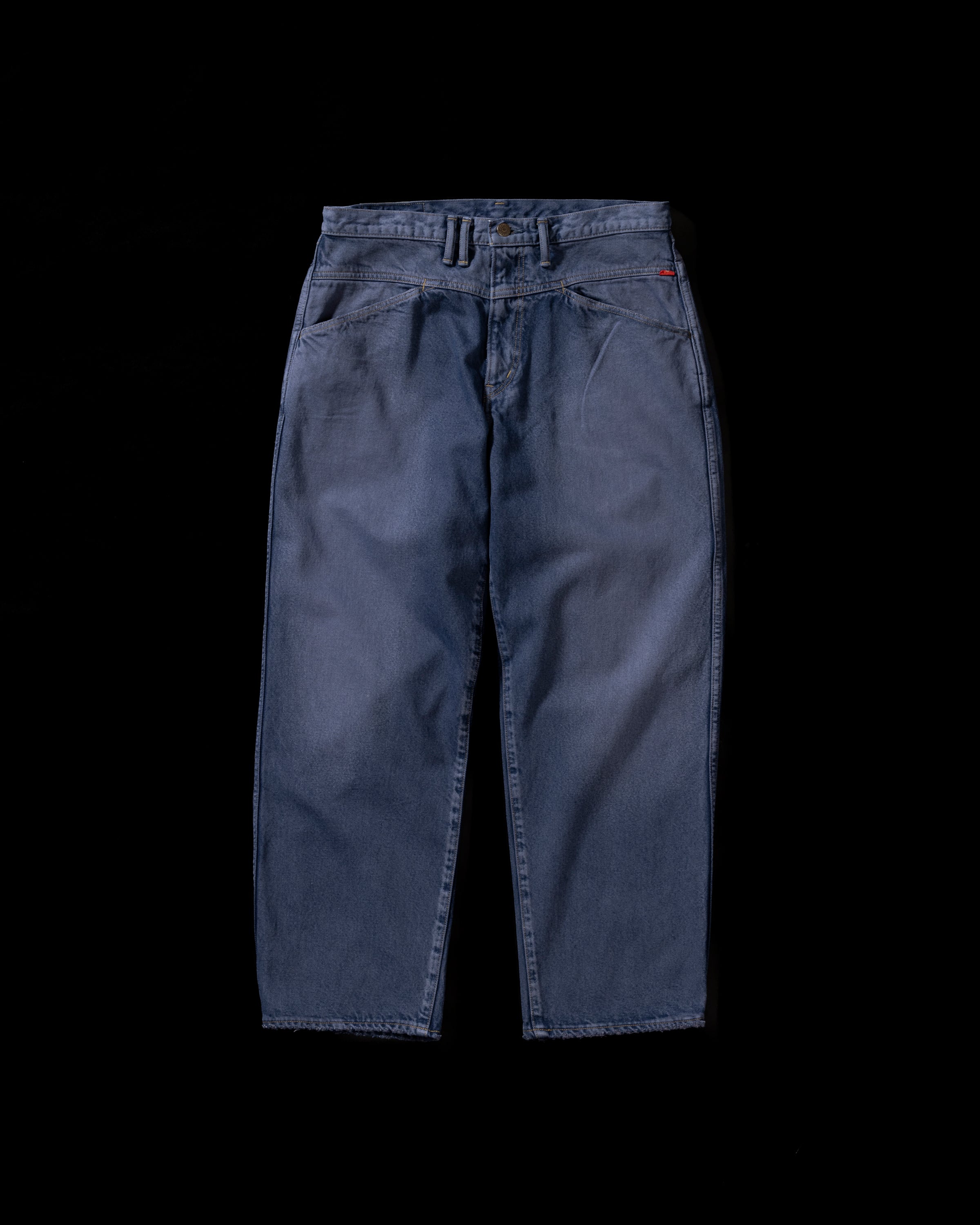 ANACHRONORM / COLOR DYED FRONT YORK DENIM PANTS - INDIGO×GRAY